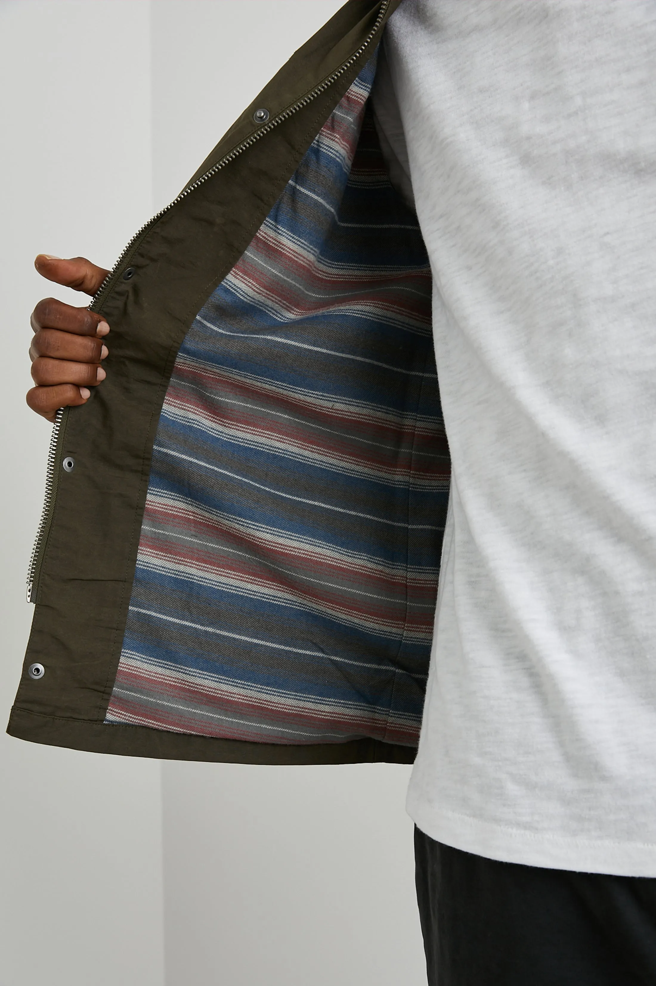 CARDIFF JACKET - DARK OLIVE Rails