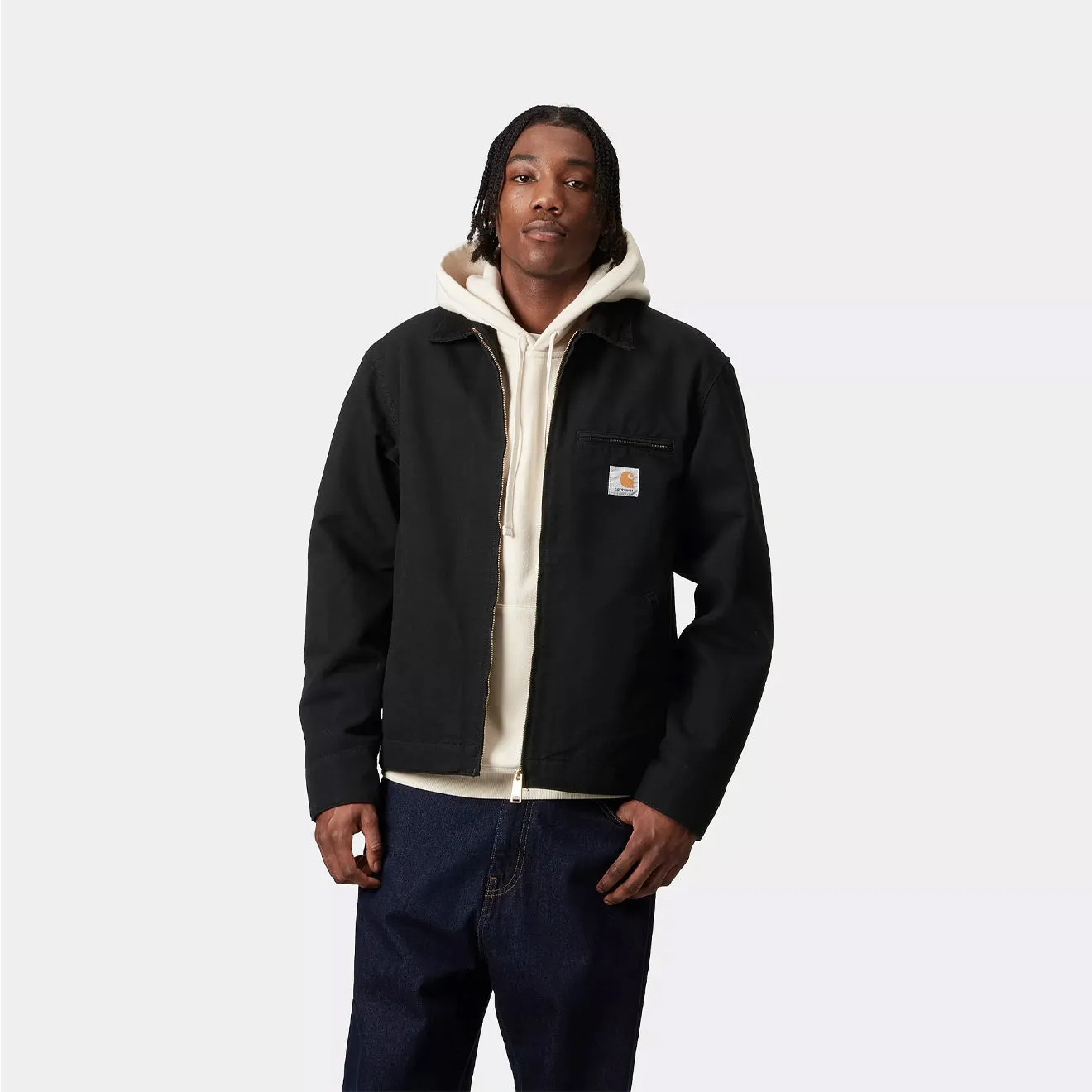 Carhartt WIP Detroit Jacket Black / Black Rinsed