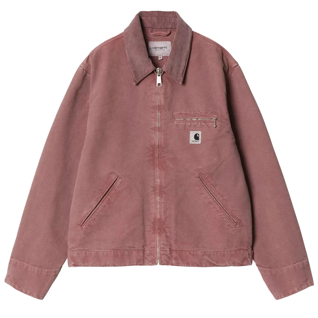 Carhartt WIP Womens OG Detroit Jacket Dusky Pink / Dusky Pink Stone Canvas
