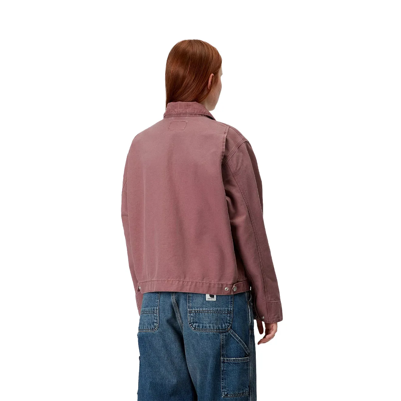 Carhartt WIP Womens OG Detroit Jacket Dusky Pink / Dusky Pink Stone Canvas