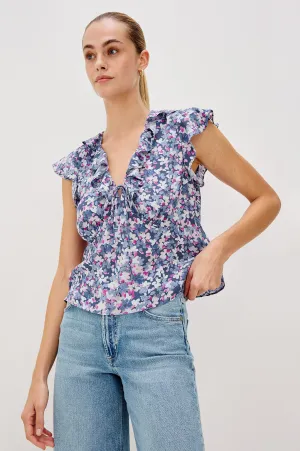 CARMINE TOP - BLUE BLOSSOM Rails
