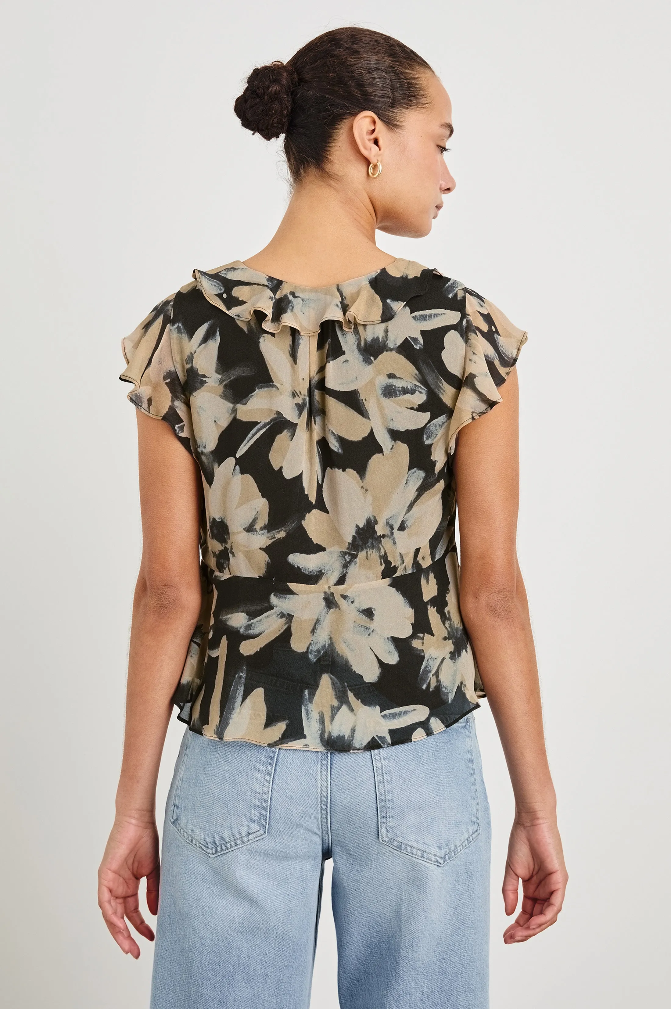CARMINE TOP - CHARCOAL LILY Rails