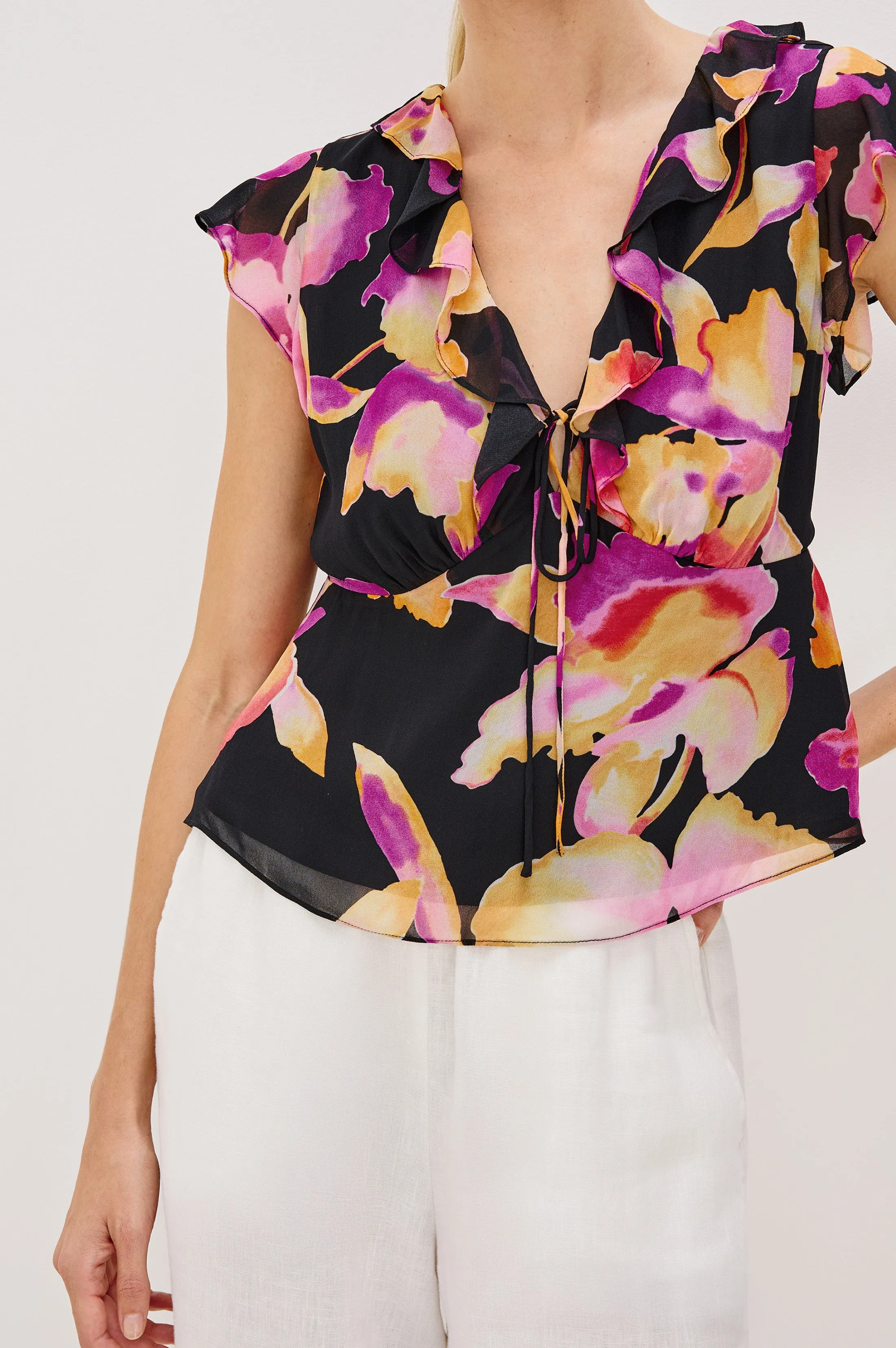CARMINE TOP - DUSK ORCHID Rails