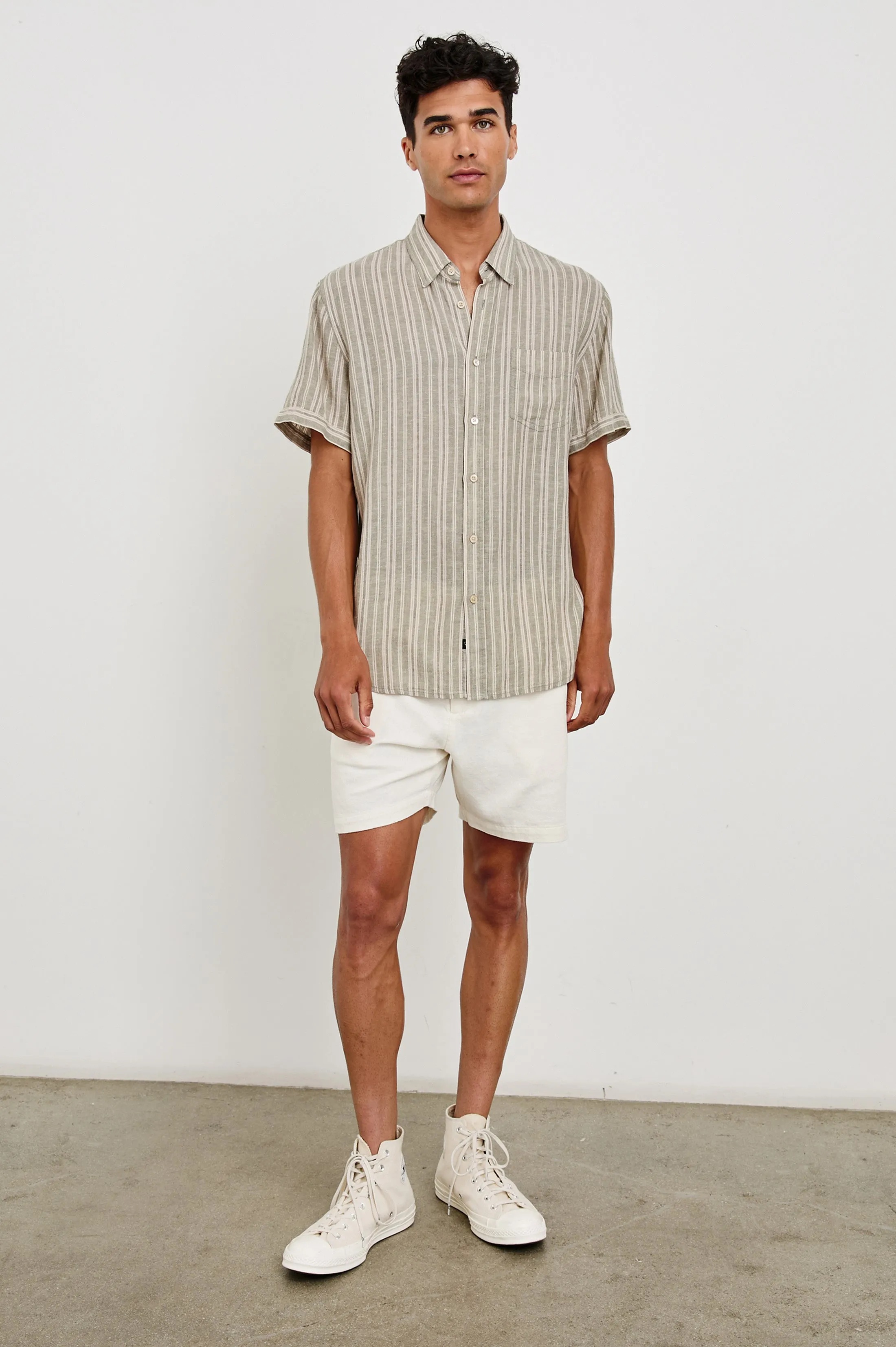 CARSON SHIRT - ALMOND MAUVE STRIPE Rails