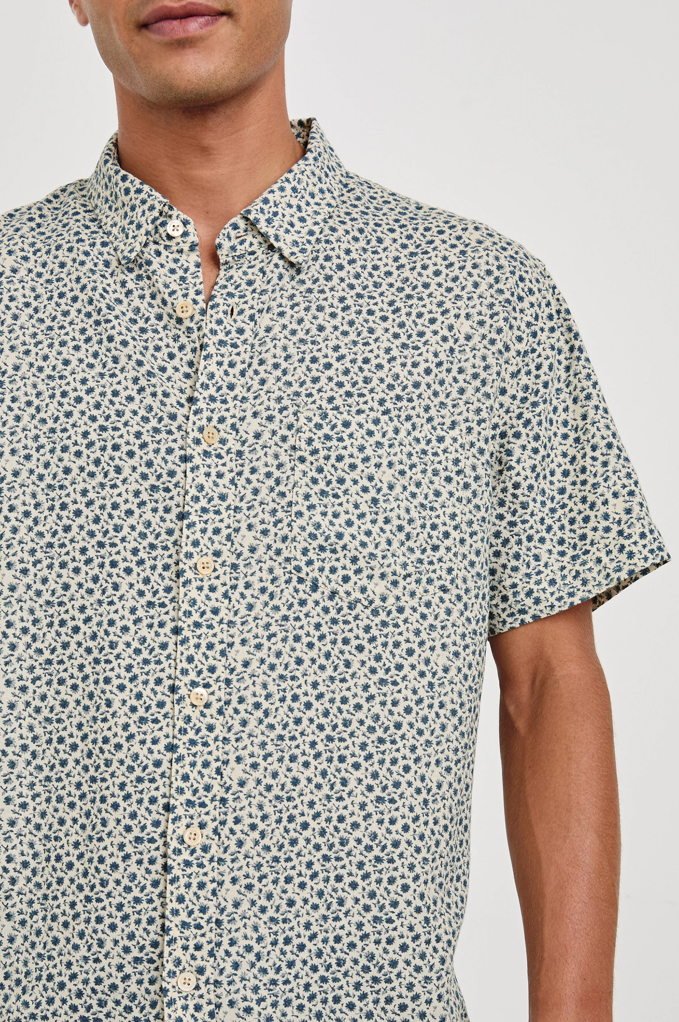 CARSON SHIRT - AUTUMN DAISY OCEAN Rails