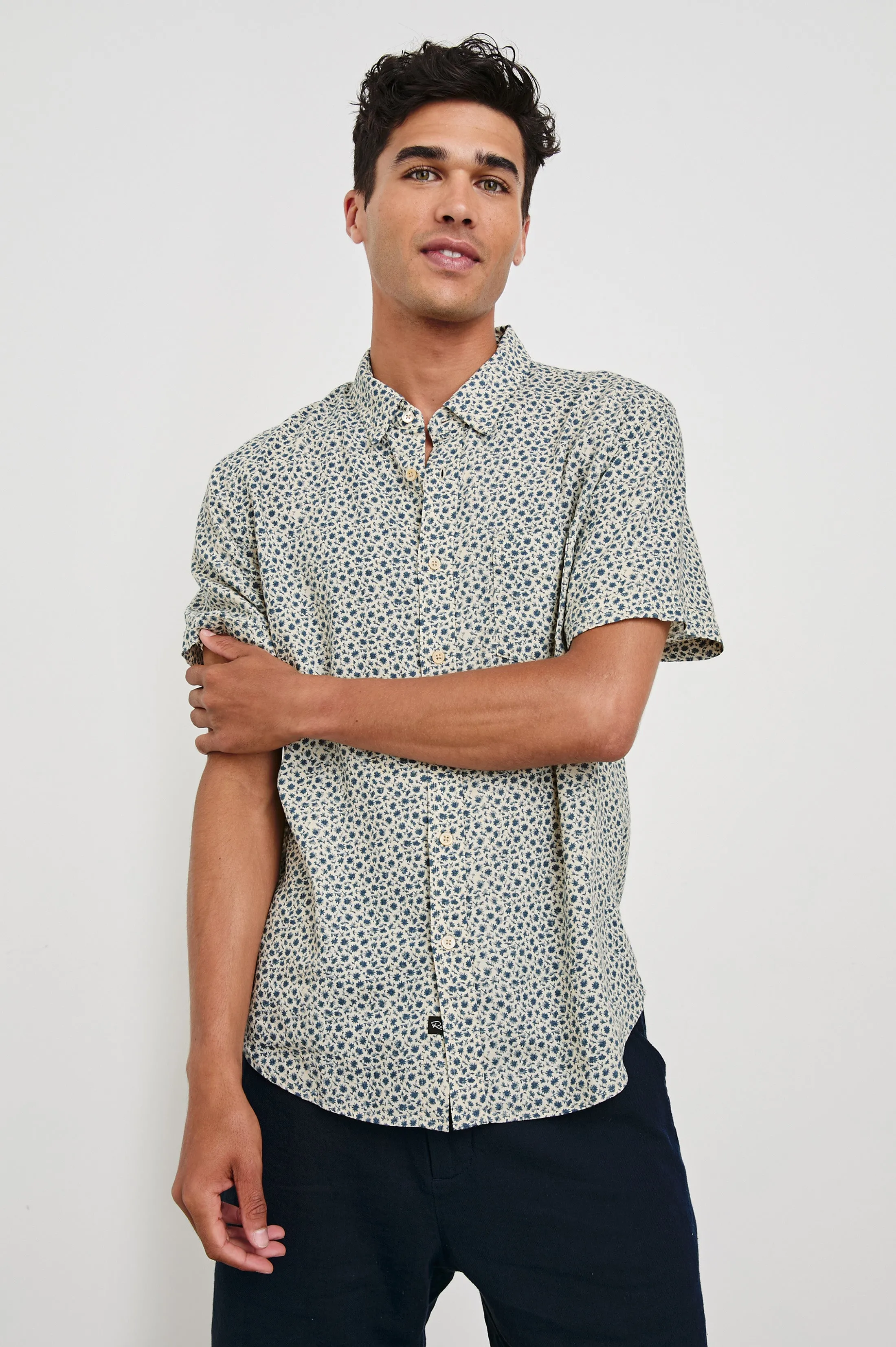 CARSON SHIRT - AUTUMN DAISY OCEAN Rails