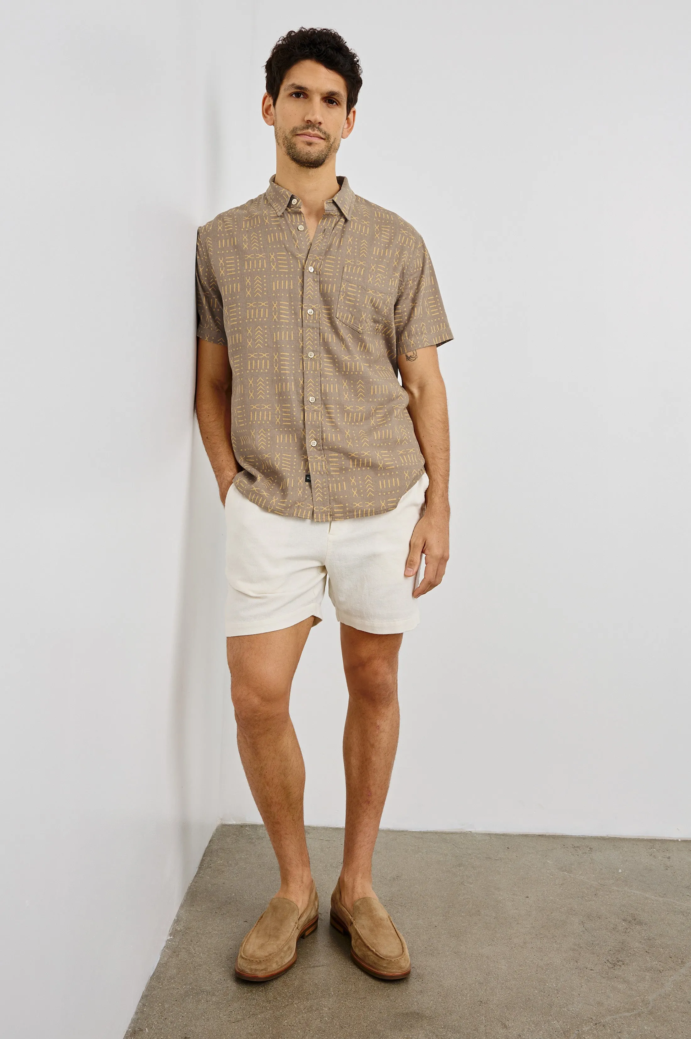CARSON SHIRT - BALI BATIK BROWN Rails