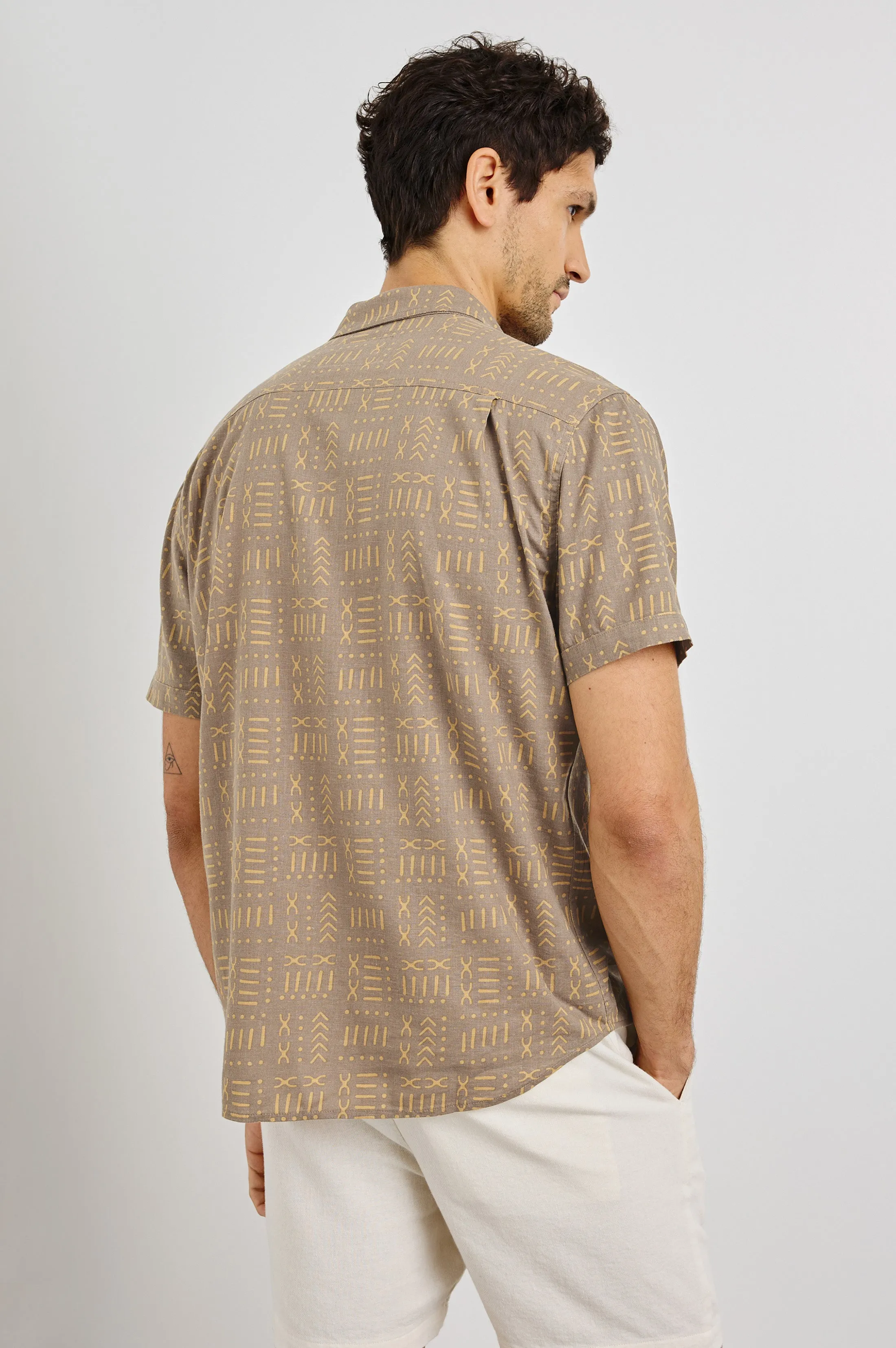 CARSON SHIRT - BALI BATIK BROWN Rails