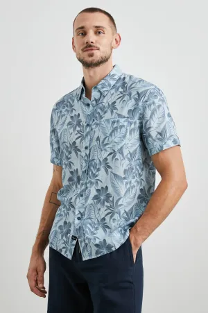 CARSON SHIRT - JUNGLE GARDEN REFLECTION Rails