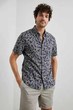 CARSON SHIRT - PALM AMERICANO NAVY Rails