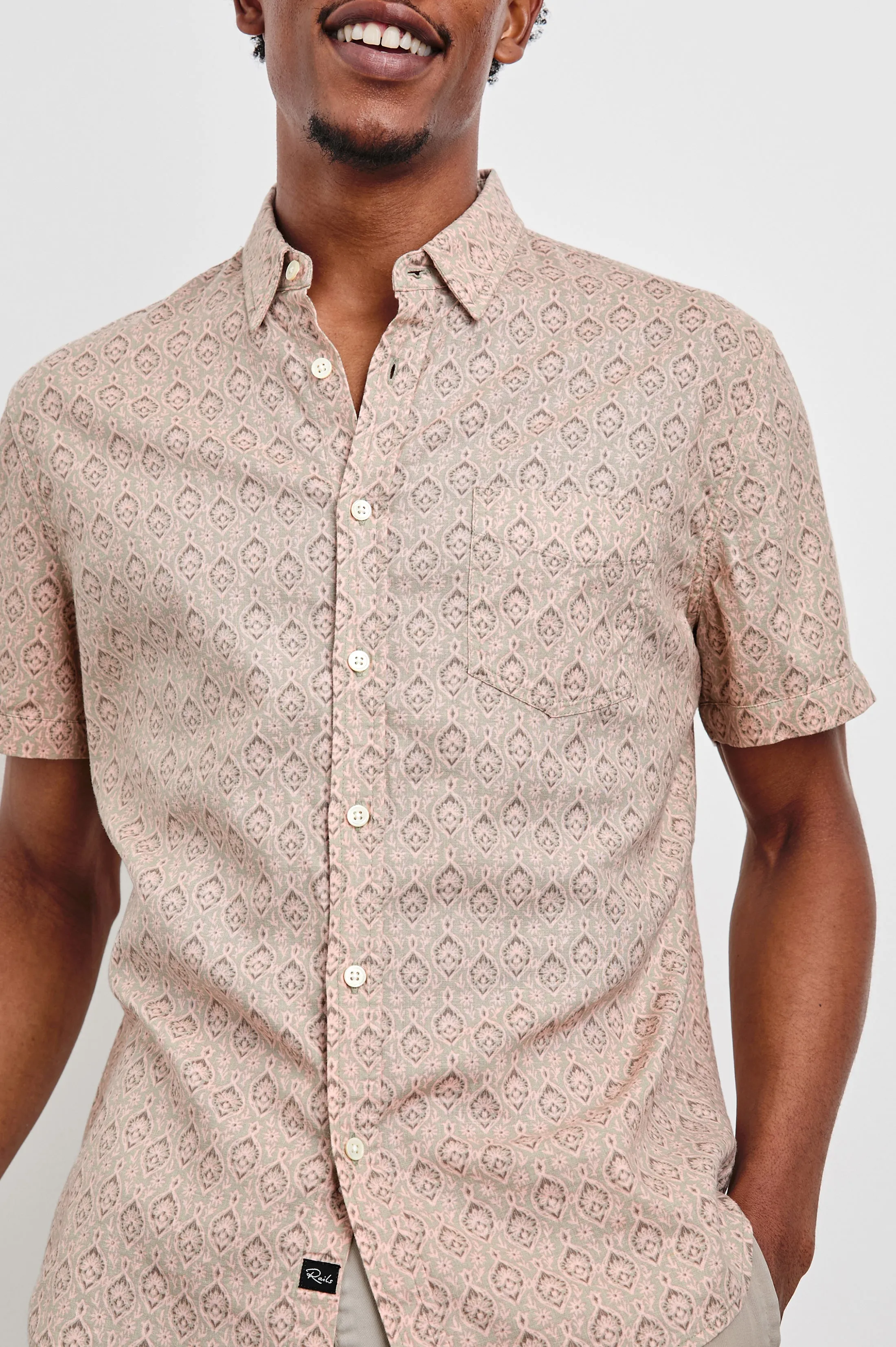 CARSON SHIRT - PENDANT BATIK FLAMINGO Rails