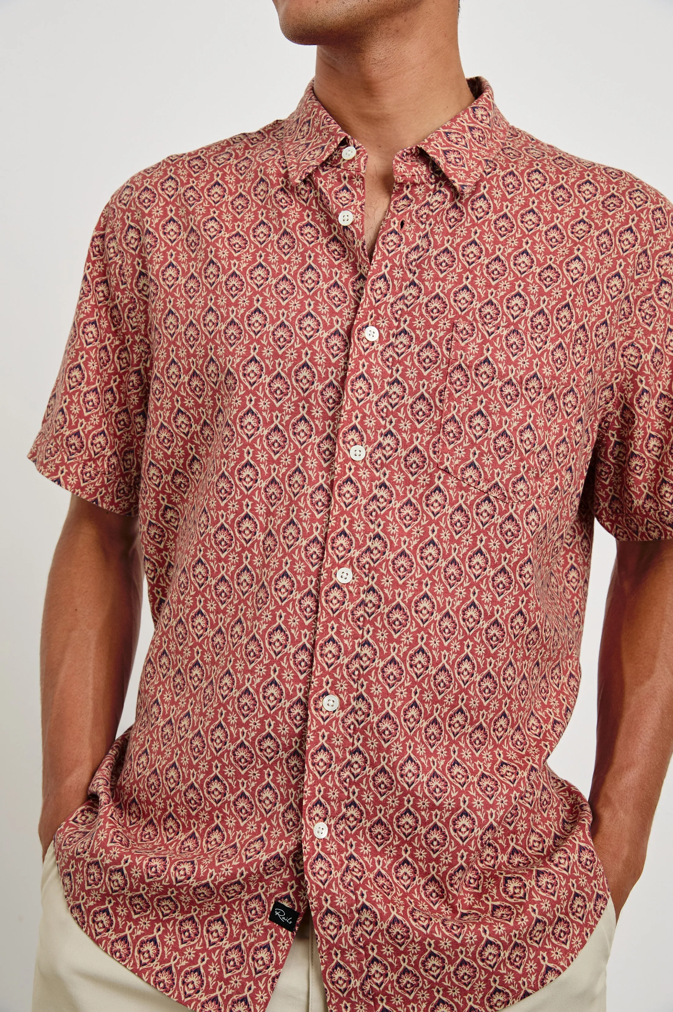 CARSON SHIRT - PENDANT BATIK ROSE Rails