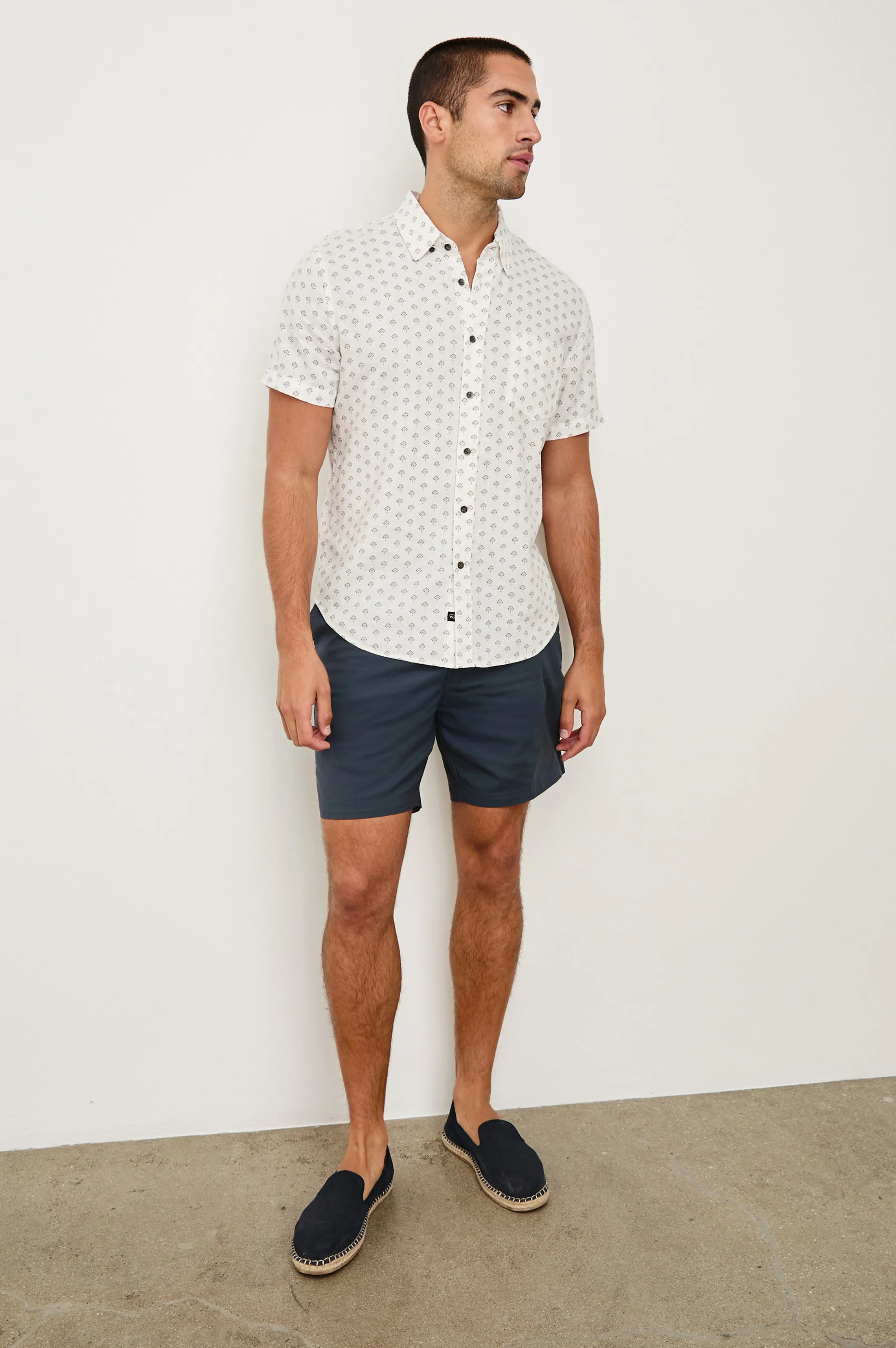 CARSON SHIRT - SMALL BATIK WHITE Rails