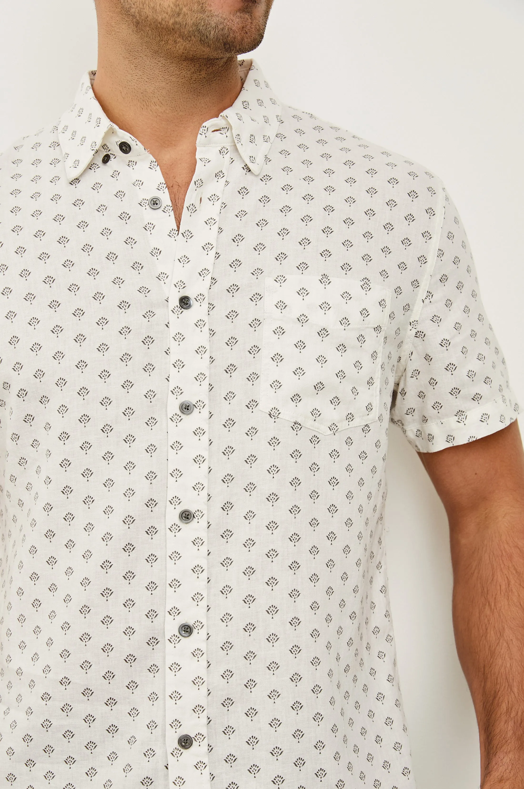 CARSON SHIRT - SMALL BATIK WHITE Rails