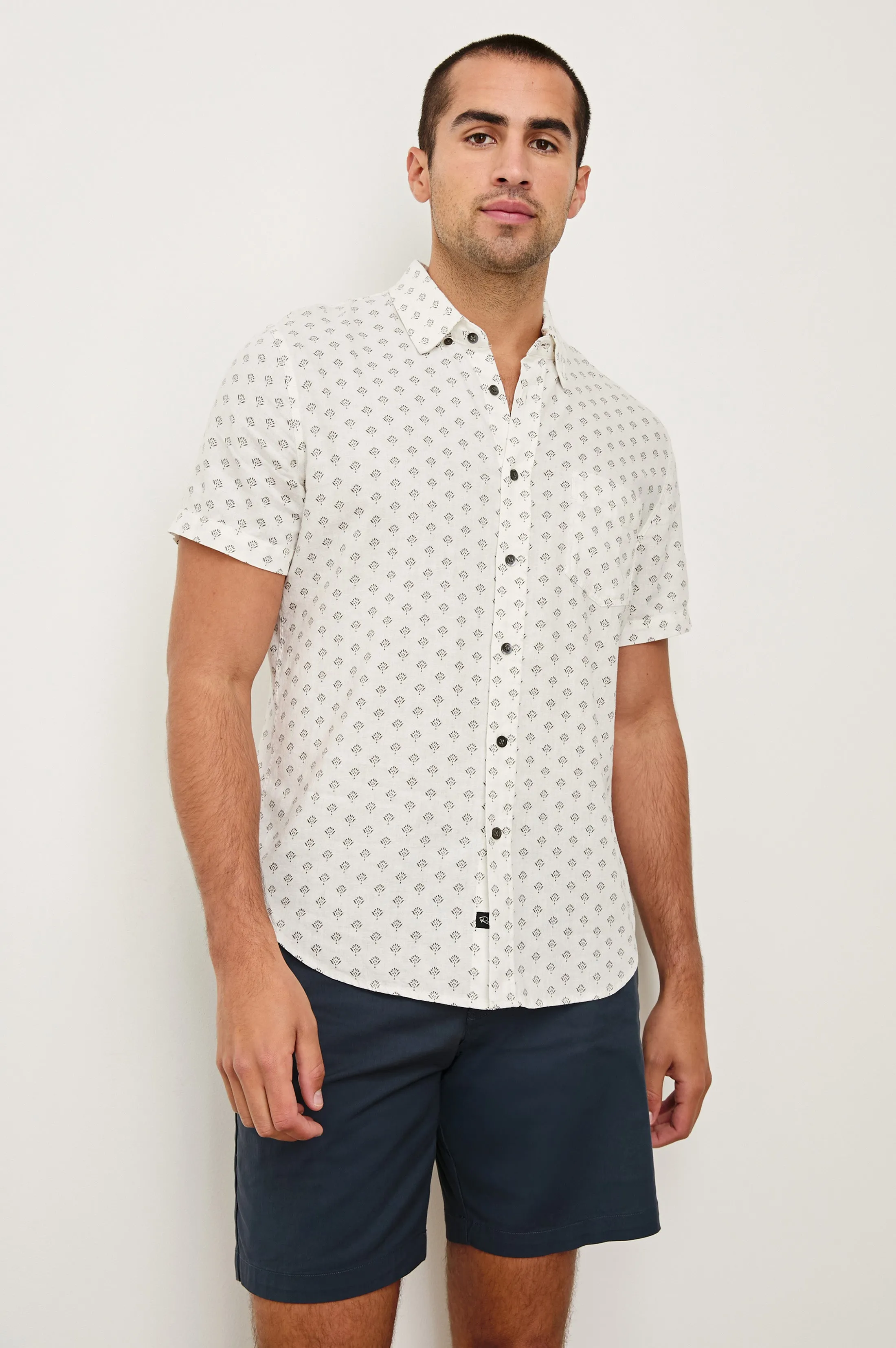 CARSON SHIRT - SMALL BATIK WHITE Rails