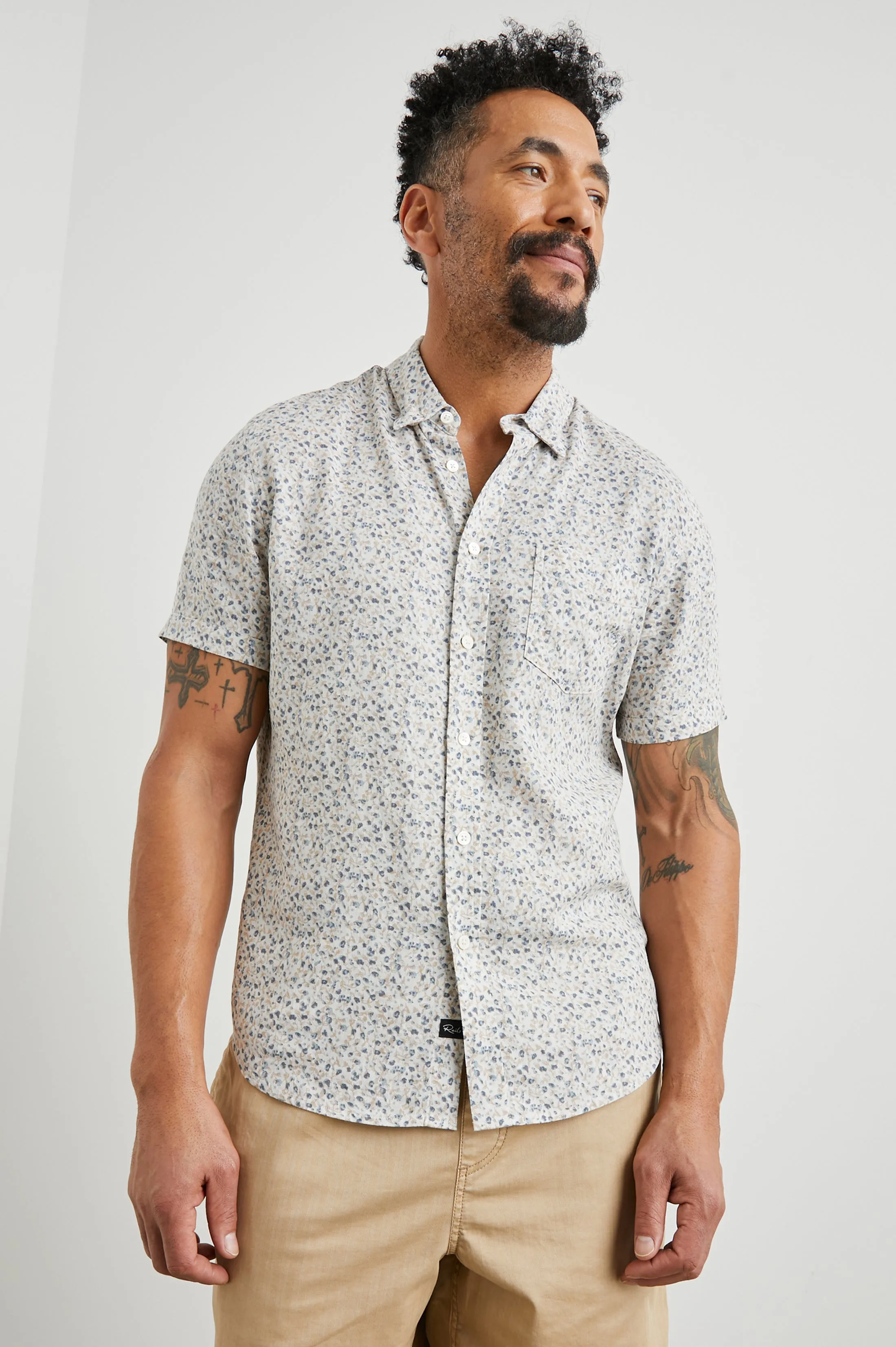 CARSON SHIRT - SPRING BLOSSOM PARCHMENT Rails