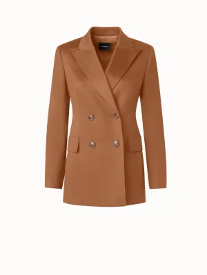 Cashmere Double-Breasted Jacket Akris