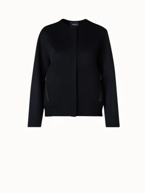 Cashmere Double-Face Bomber Jacket Akris