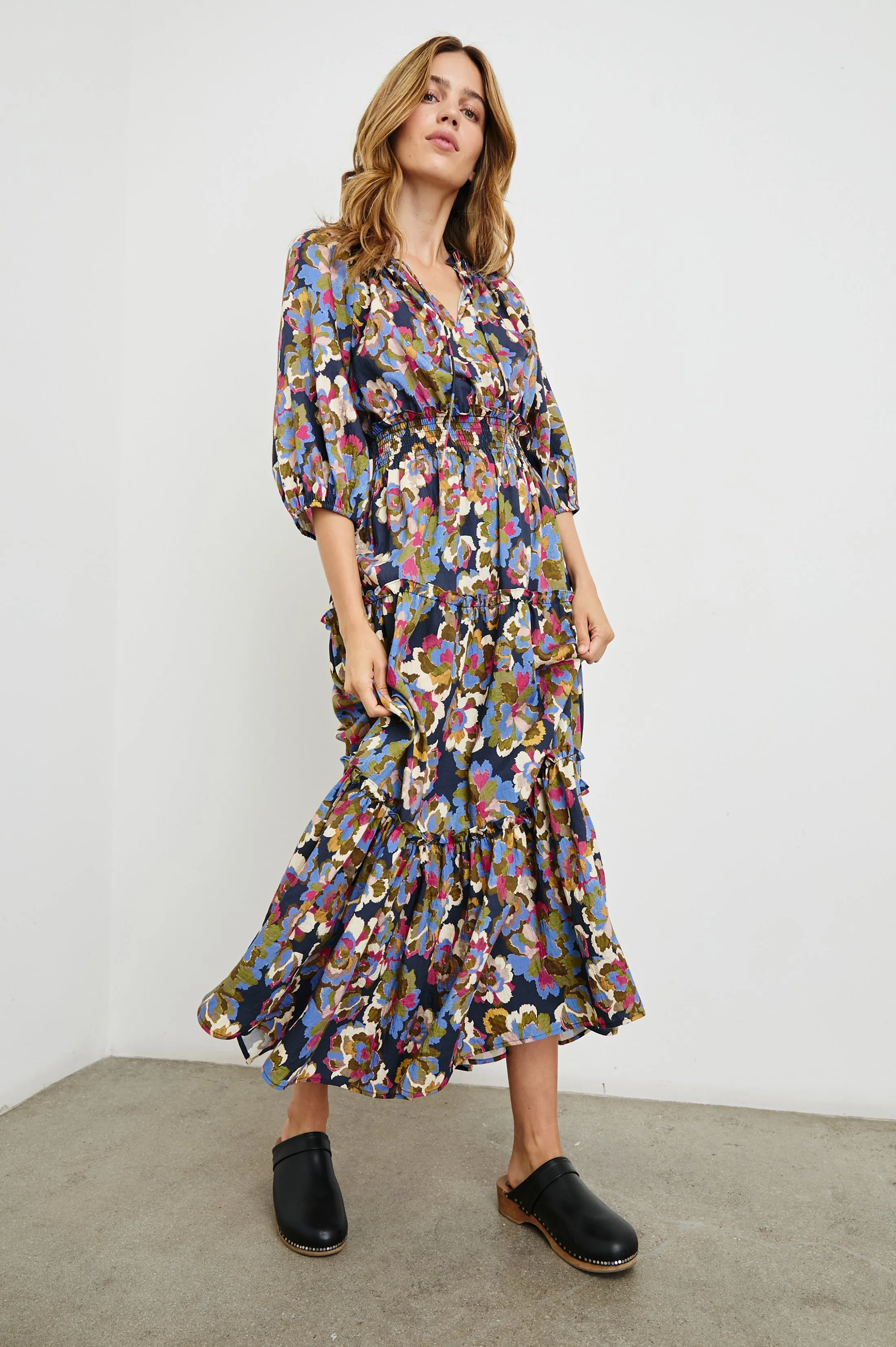 CATERINE DRESS - NAVY WILDFLOWER Rails