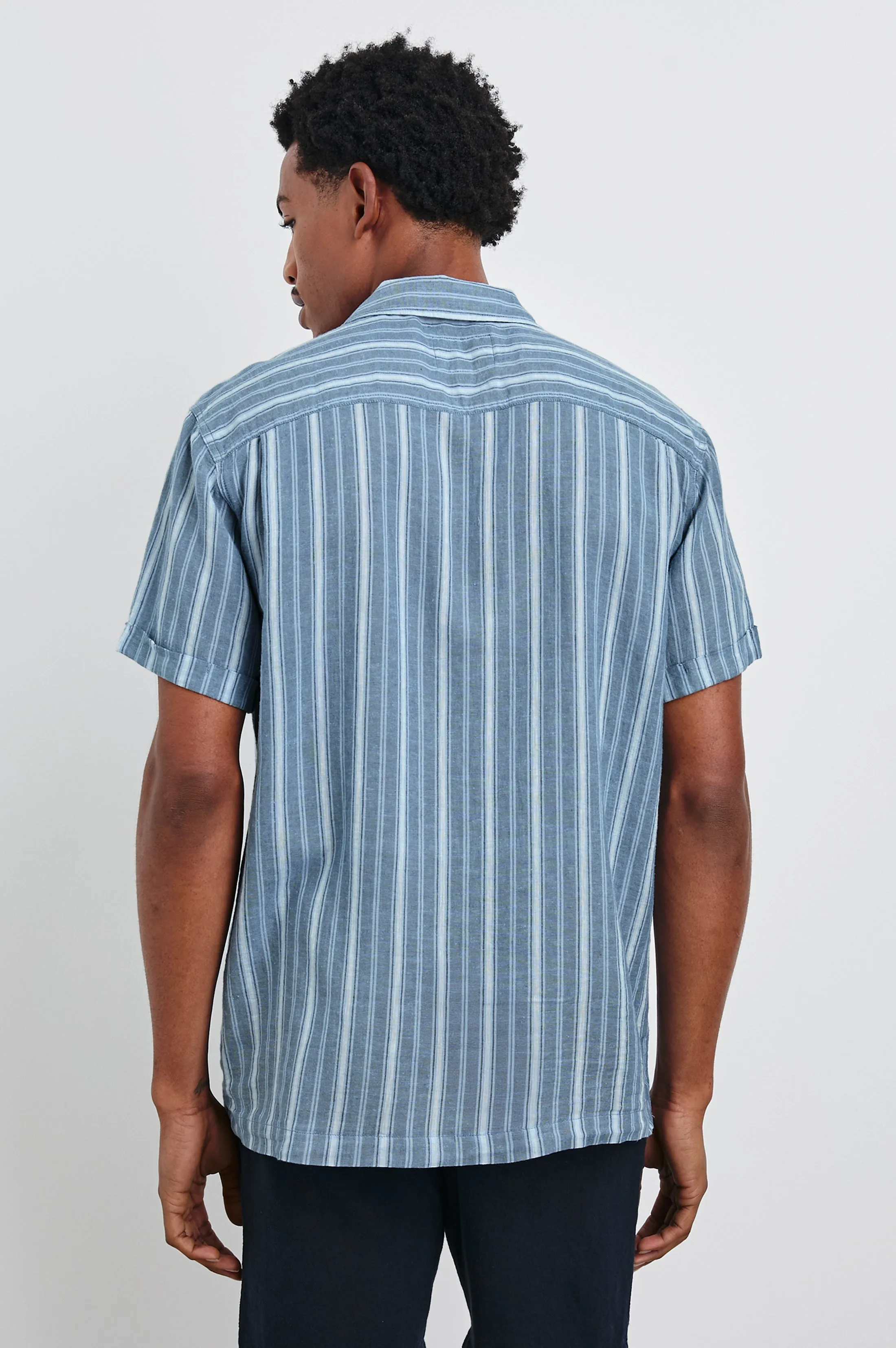 CAYMAN SHIRT - COASTAL BLUE STRIPE Rails