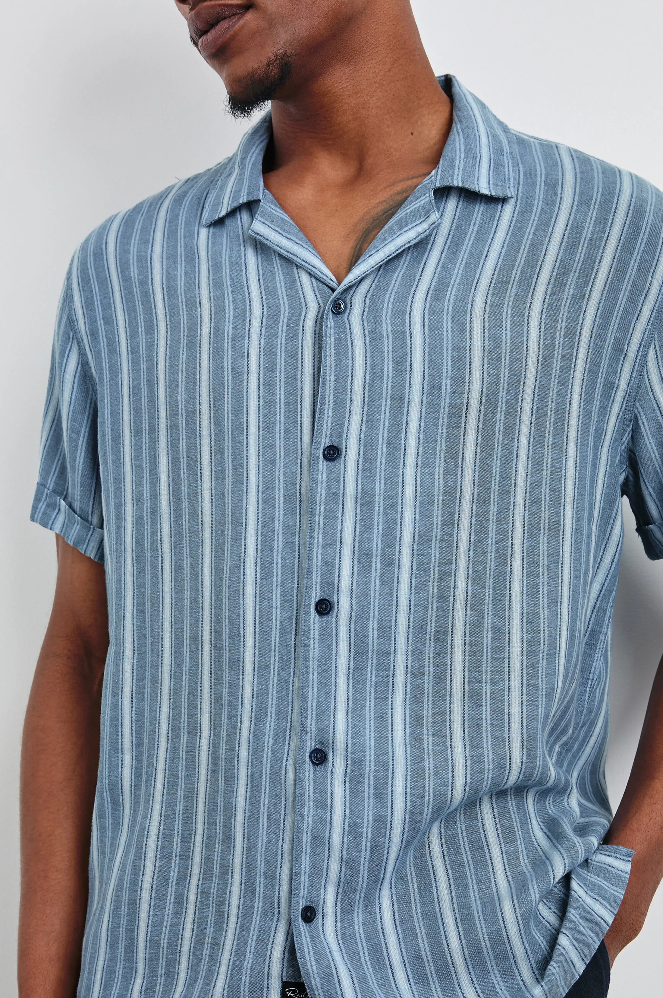 CAYMAN SHIRT - COASTAL BLUE STRIPE Rails