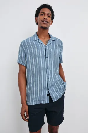 CAYMAN SHIRT - COASTAL BLUE STRIPE Rails