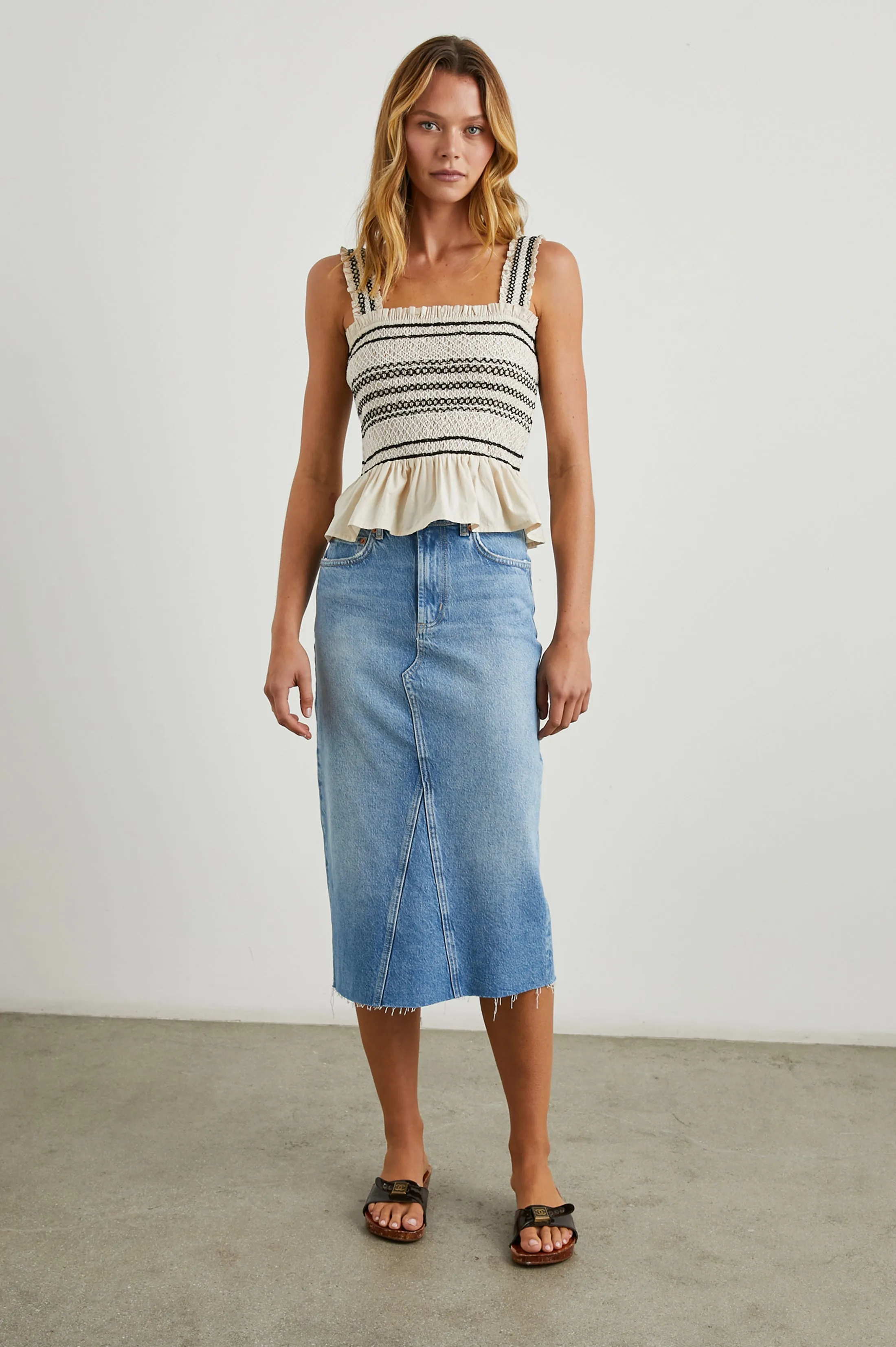 CECILY TOP - FLAX Rails