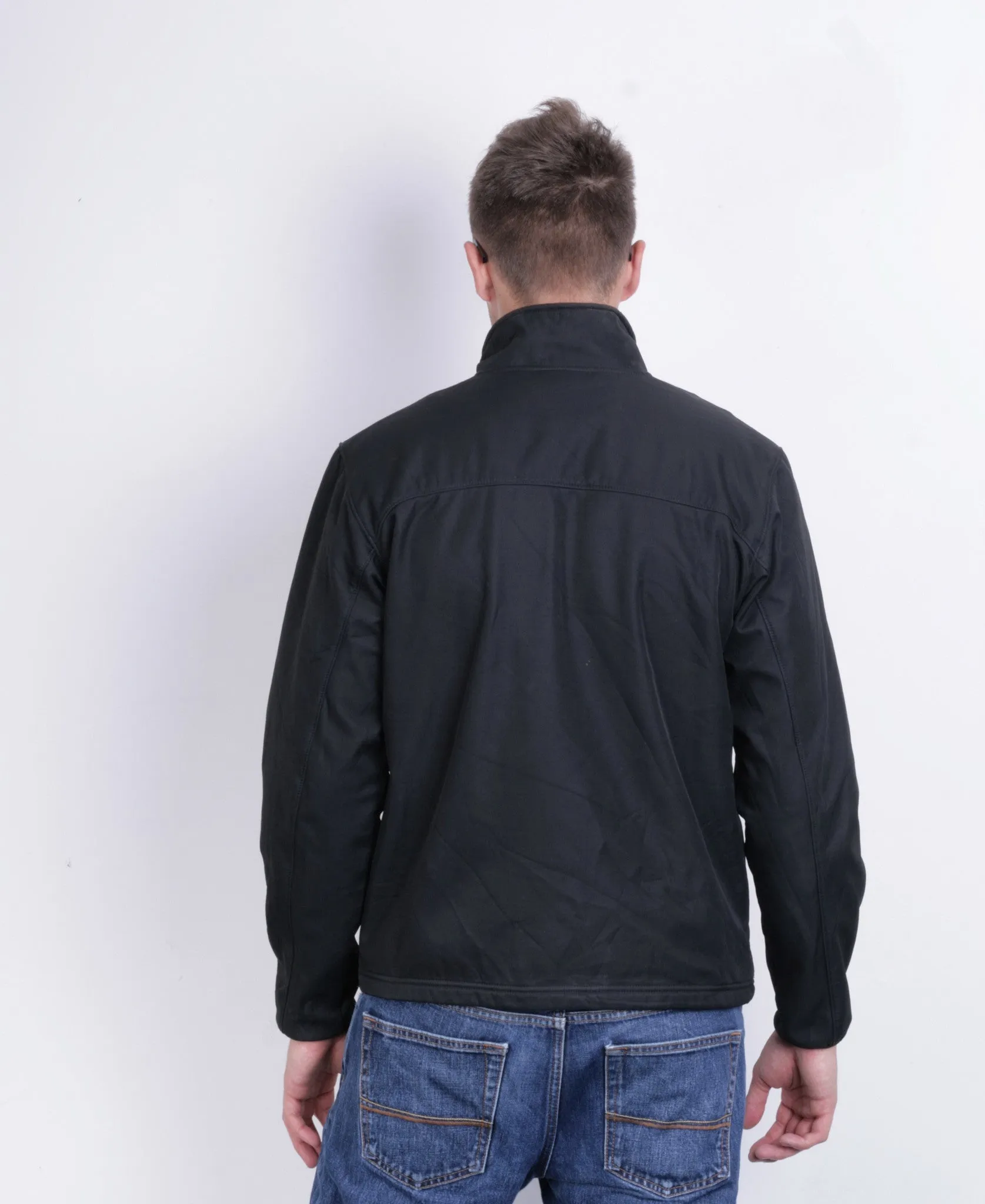 Champion Mens M Sweatshirt Full Zipper Black Sport