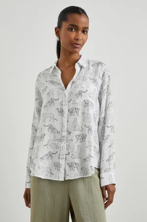CHARLI SHIRT - IVORY JUNGLE CATS Rails