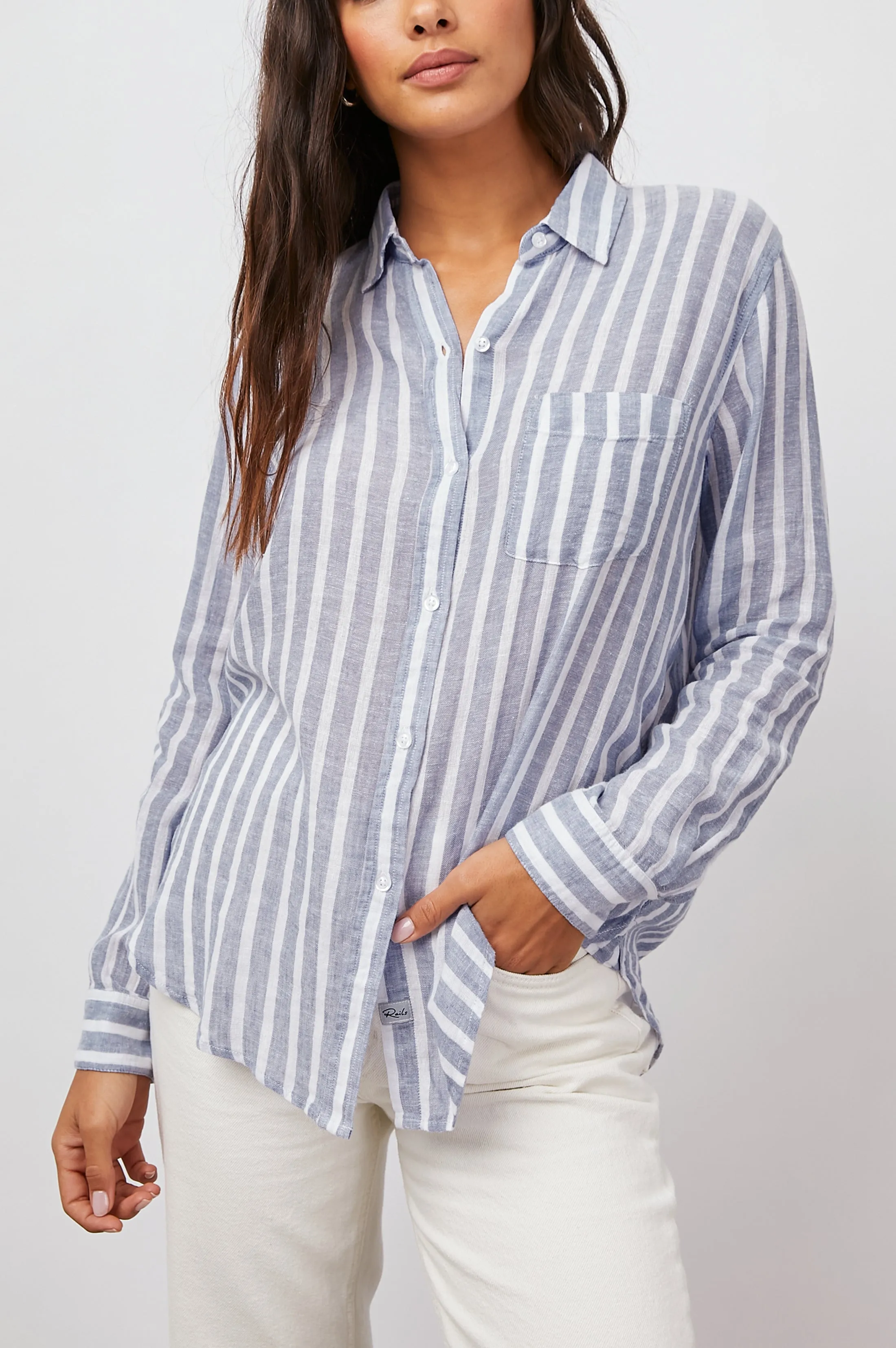 CHARLI SHIRT - RHONE STRIPE Rails