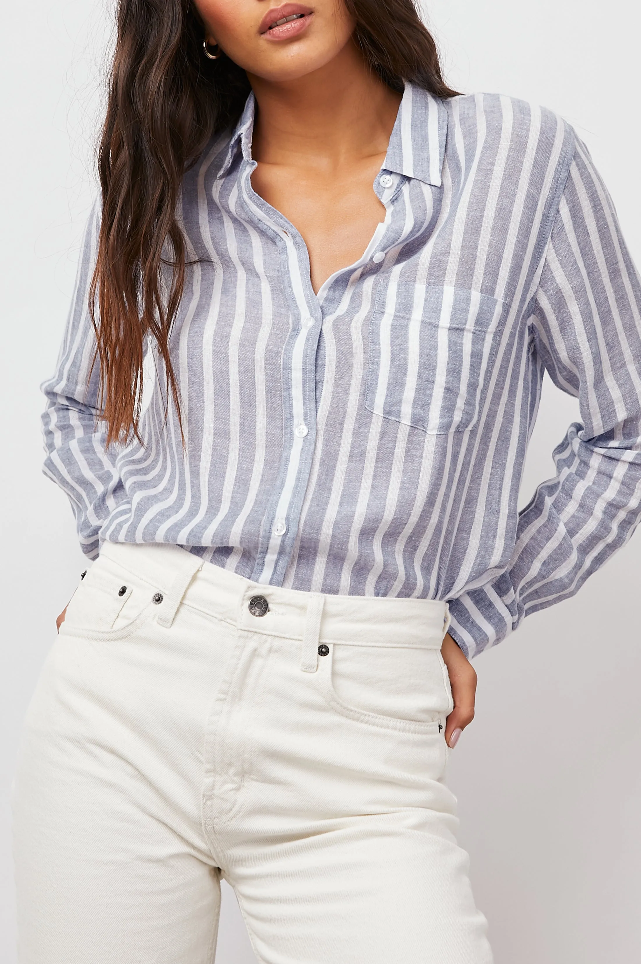 CHARLI SHIRT - RHONE STRIPE Rails