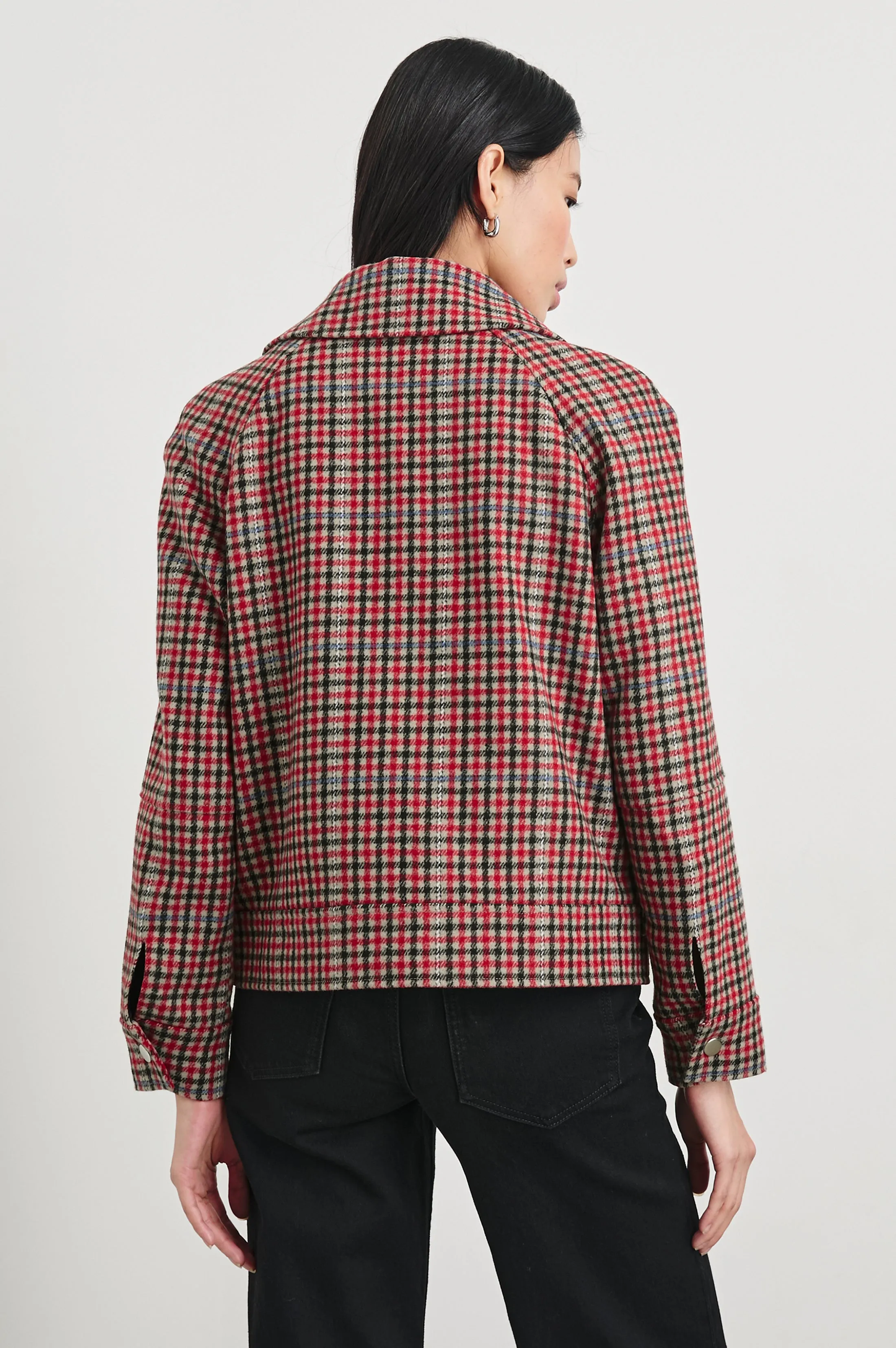 CHEYENNE JACKET - CRIMSON MINI CHECK Rails