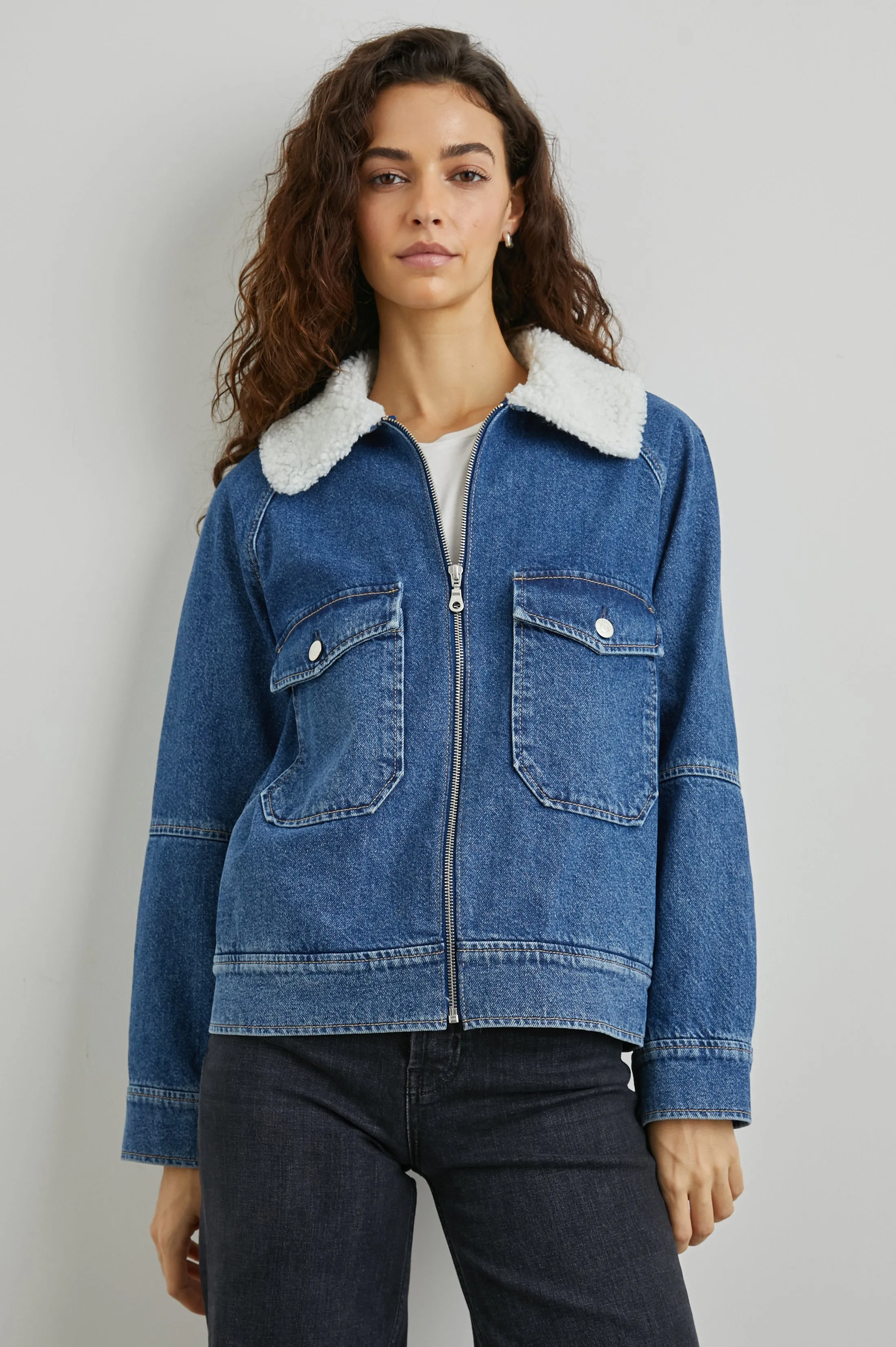 CHEYENNE JACKET - INDIGO SHERPA Rails