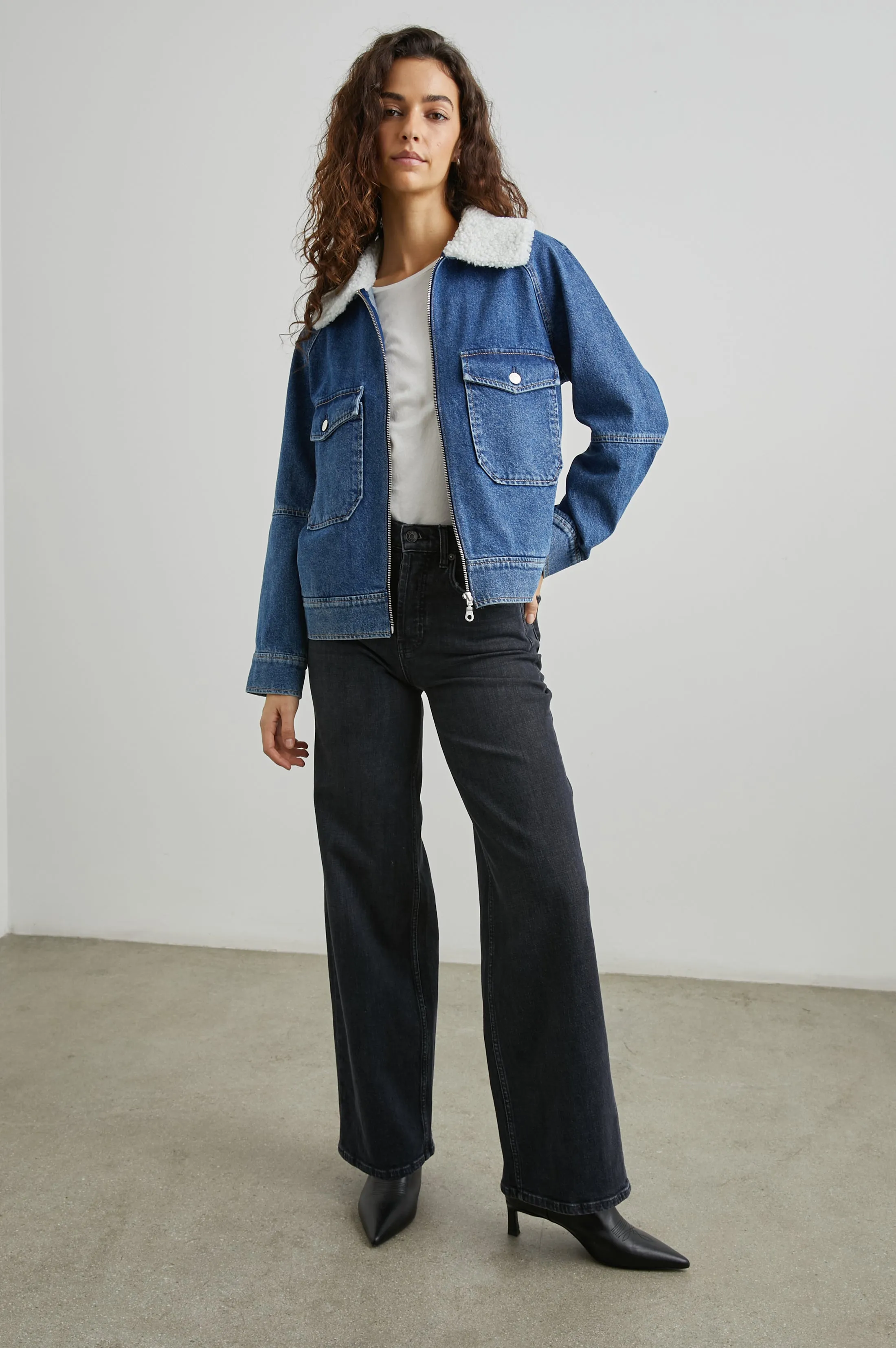 CHEYENNE JACKET - INDIGO SHERPA Rails