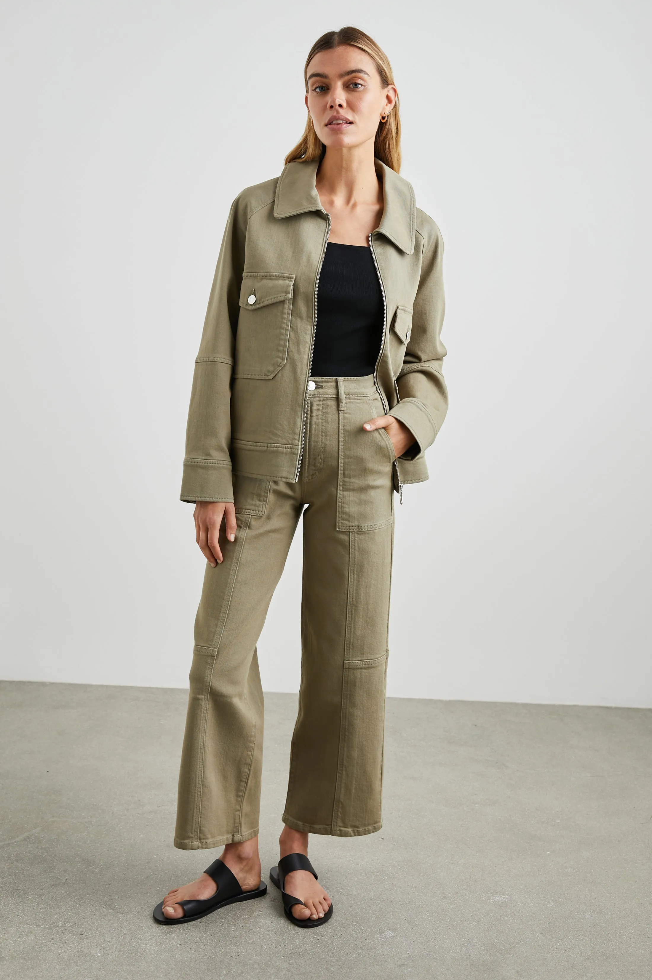 CHEYENNE JACKET - WASHED OLIVE Rails