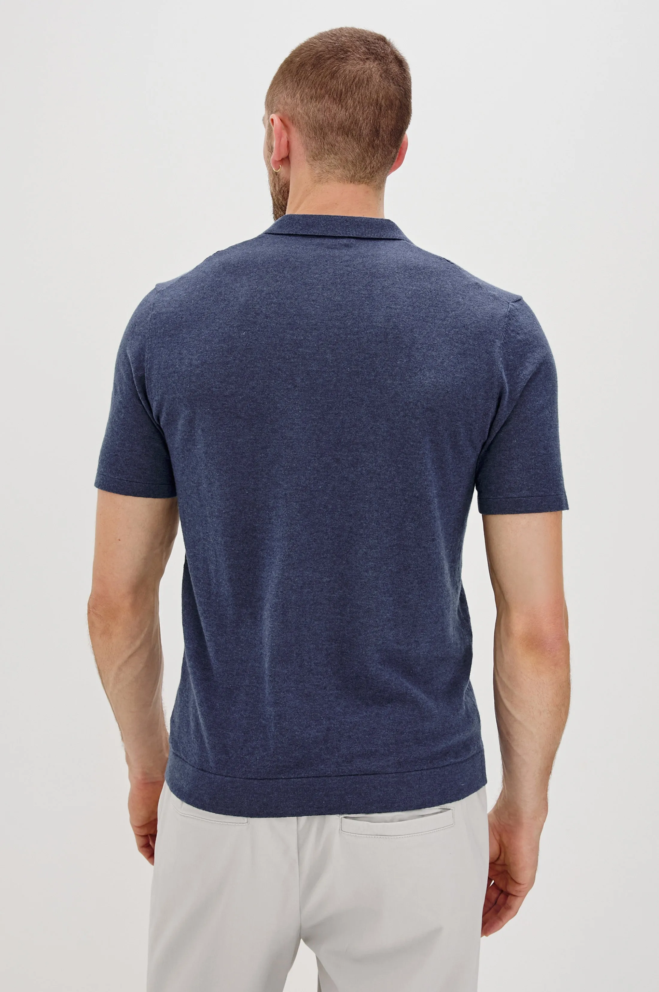 CILLIAN POLO SHIRT - INDIGO DENIM Rails