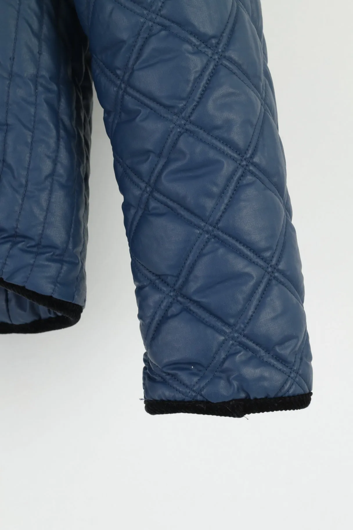 Cipo & Braxx Mens XXL Jacket Navy Quilted Hooded Comfort Padded Top