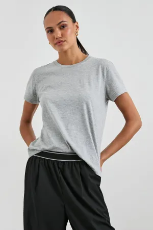CLASSIC CREW NECK T-SHIRT - HEATHER GREY Rails