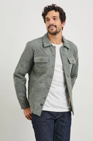 CLAUDE SHIRT JACKET - BASIL ECRU QUILT Rails