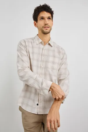 CLYDE SHIRT - SEA OAT WHITE Rails