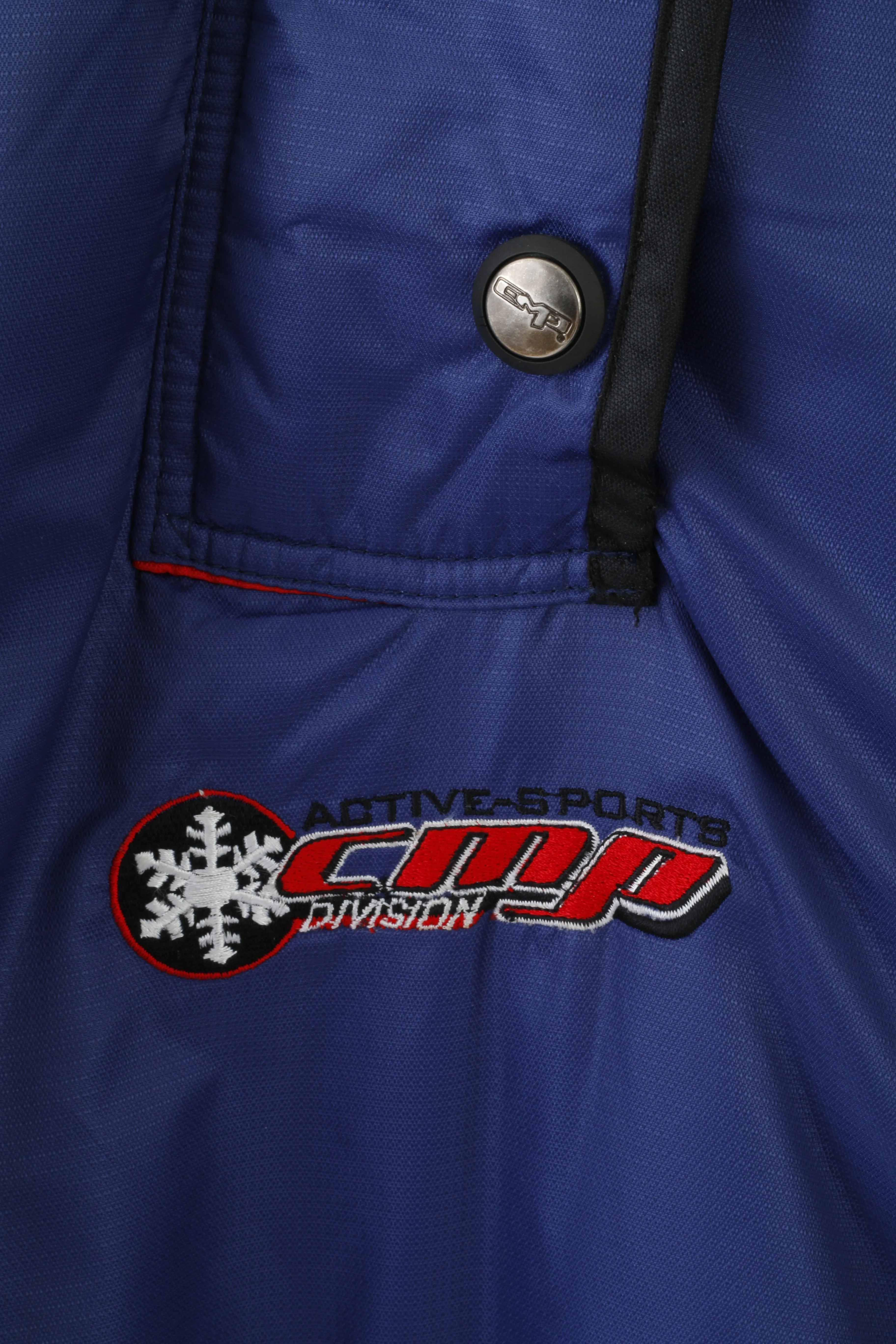 CMP Womens 38 L Ski Jacket Pullover Active Sports Division Navy Nylon Warm Waterproof