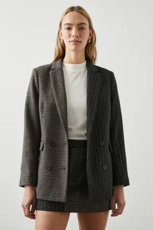 CODY BLAZER - PINSTRIPE PLAID MIX Rails
