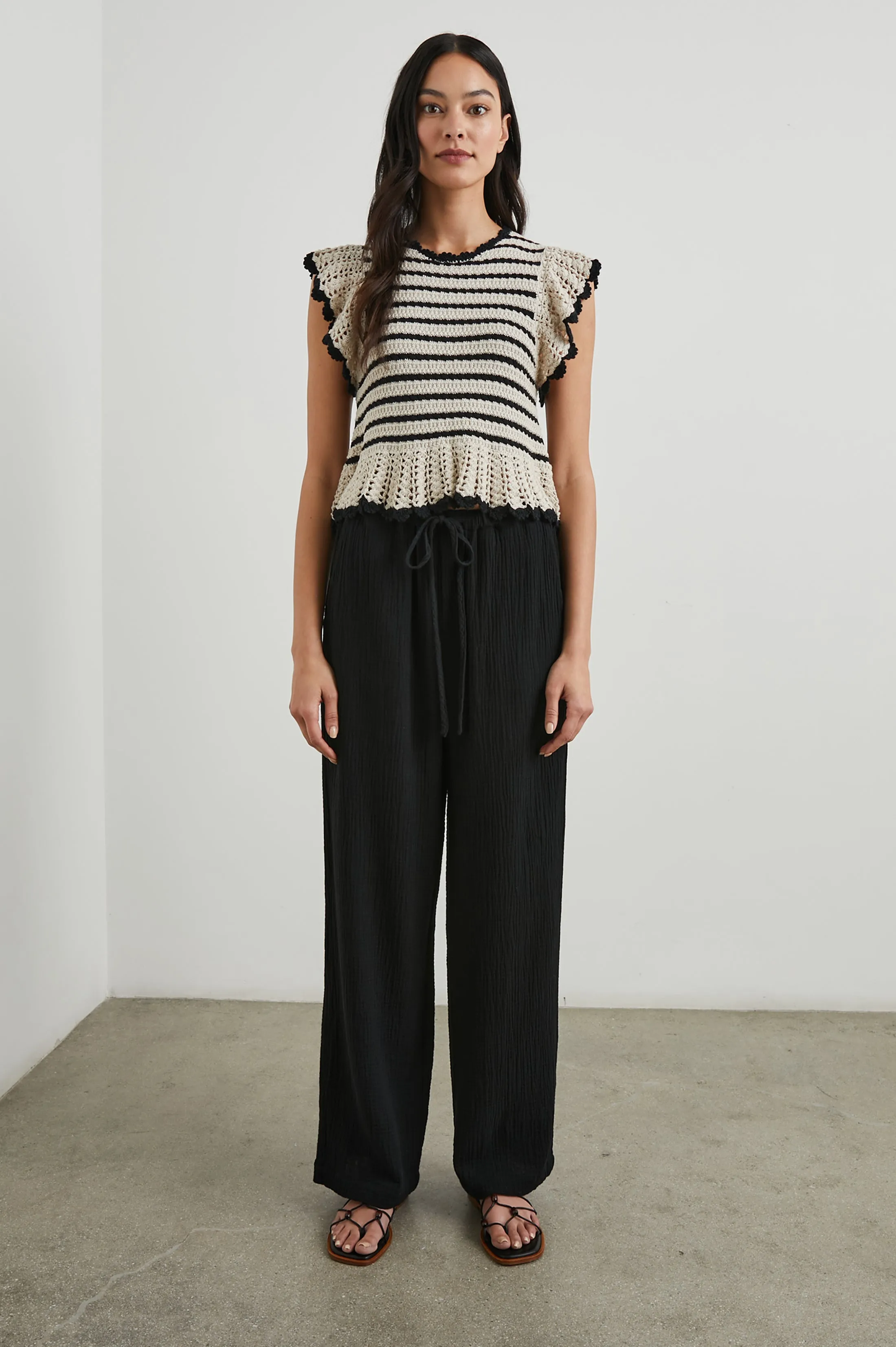 COEN TOP - OATMEAL BLACK Rails