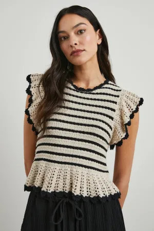 COEN TOP - OATMEAL BLACK Rails
