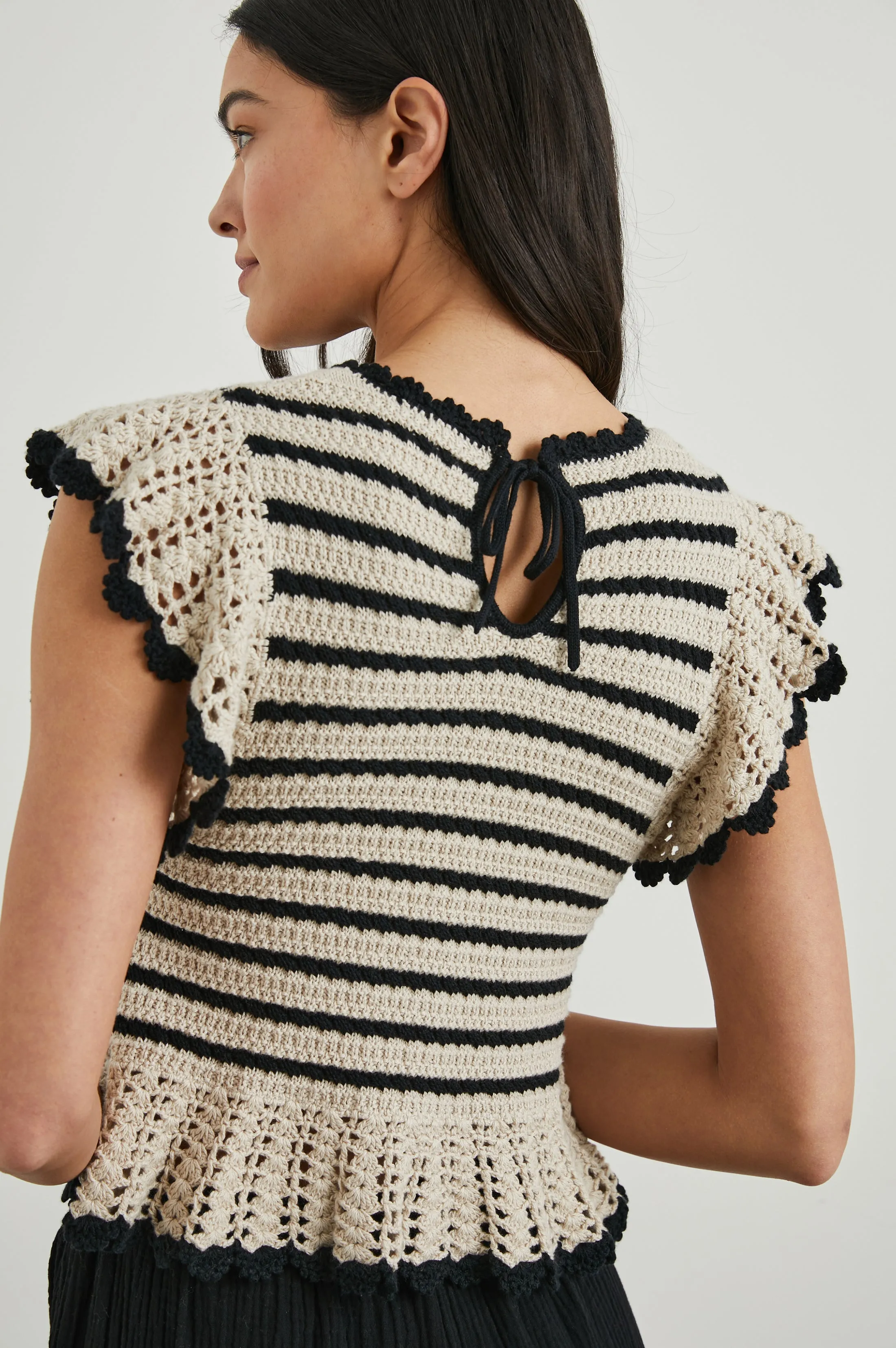 COEN TOP - OATMEAL BLACK Rails