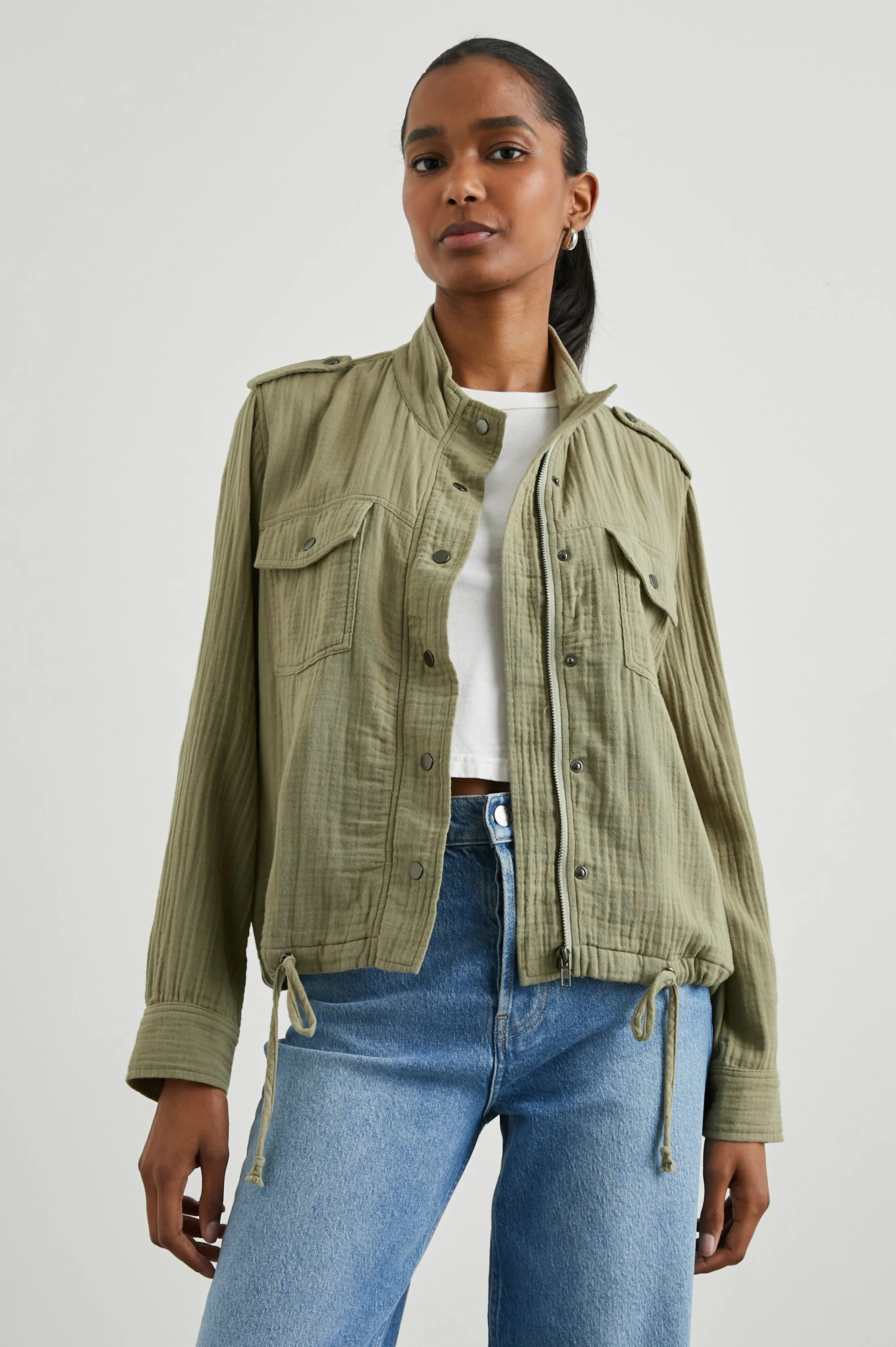 COLLINS JACKET - GAUZE MERMAID Rails