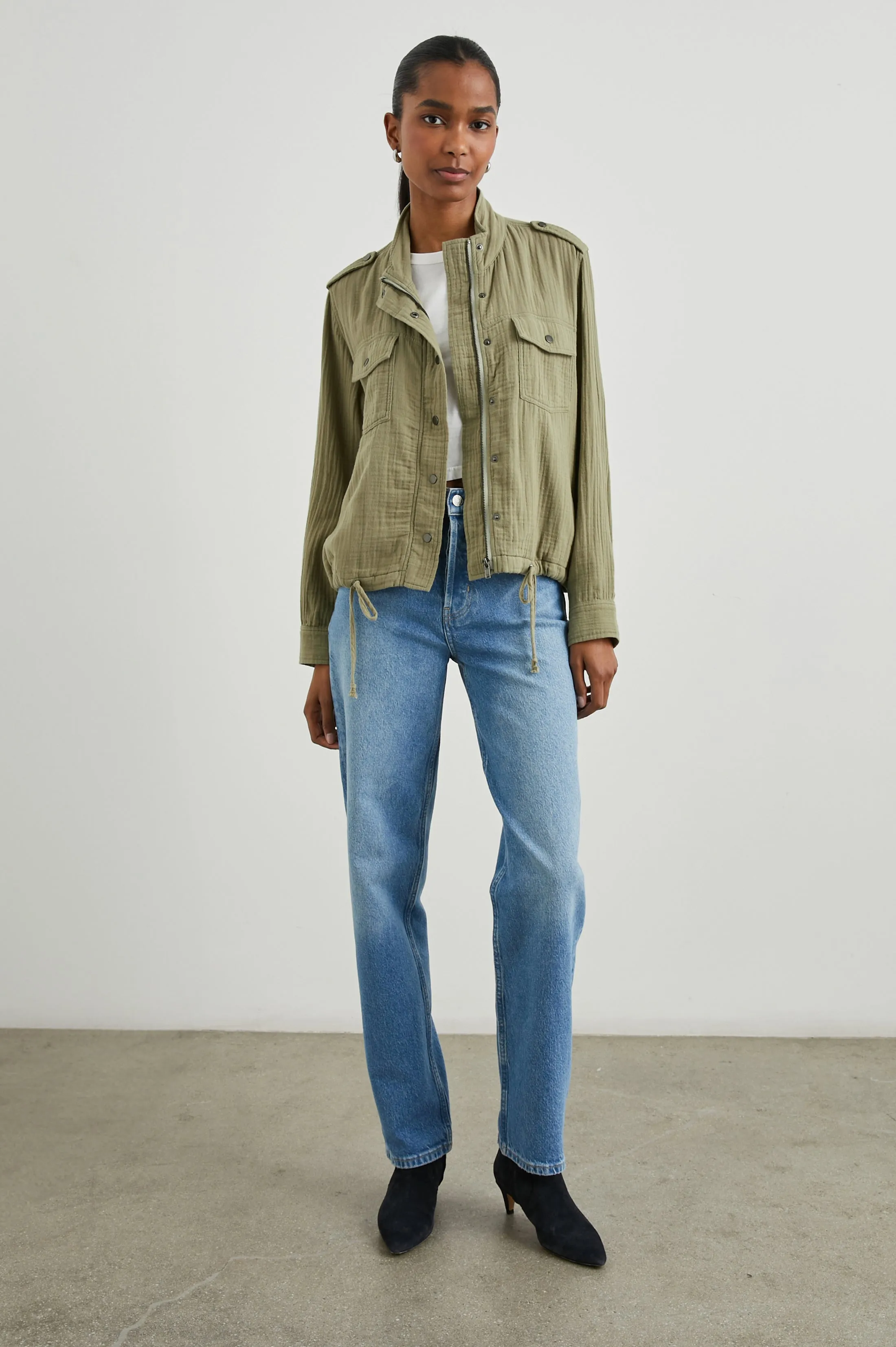 COLLINS JACKET - GAUZE MERMAID Rails