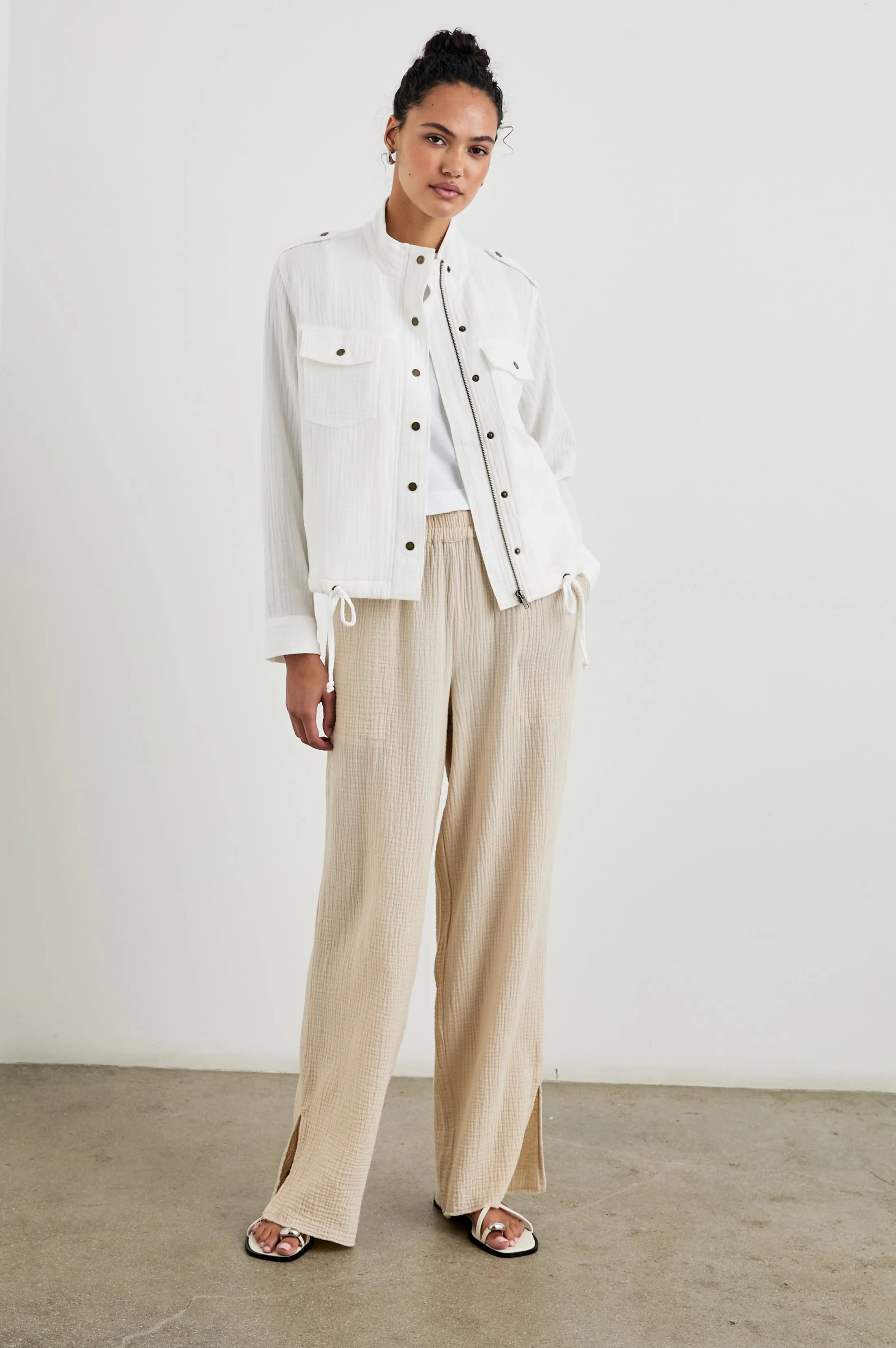 COLLINS JACKET - GAUZE WHITE Rails