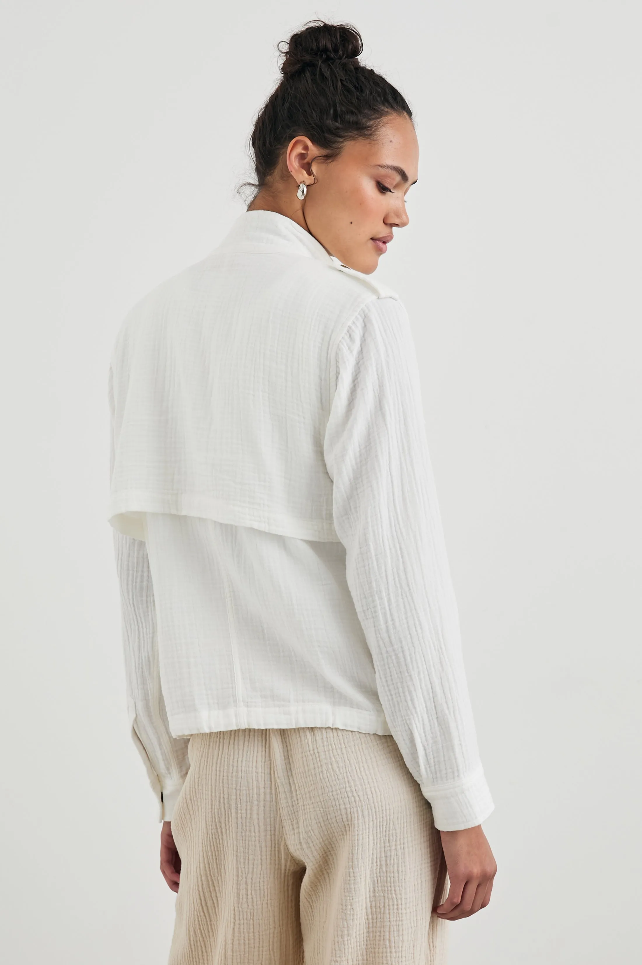 COLLINS JACKET - GAUZE WHITE Rails