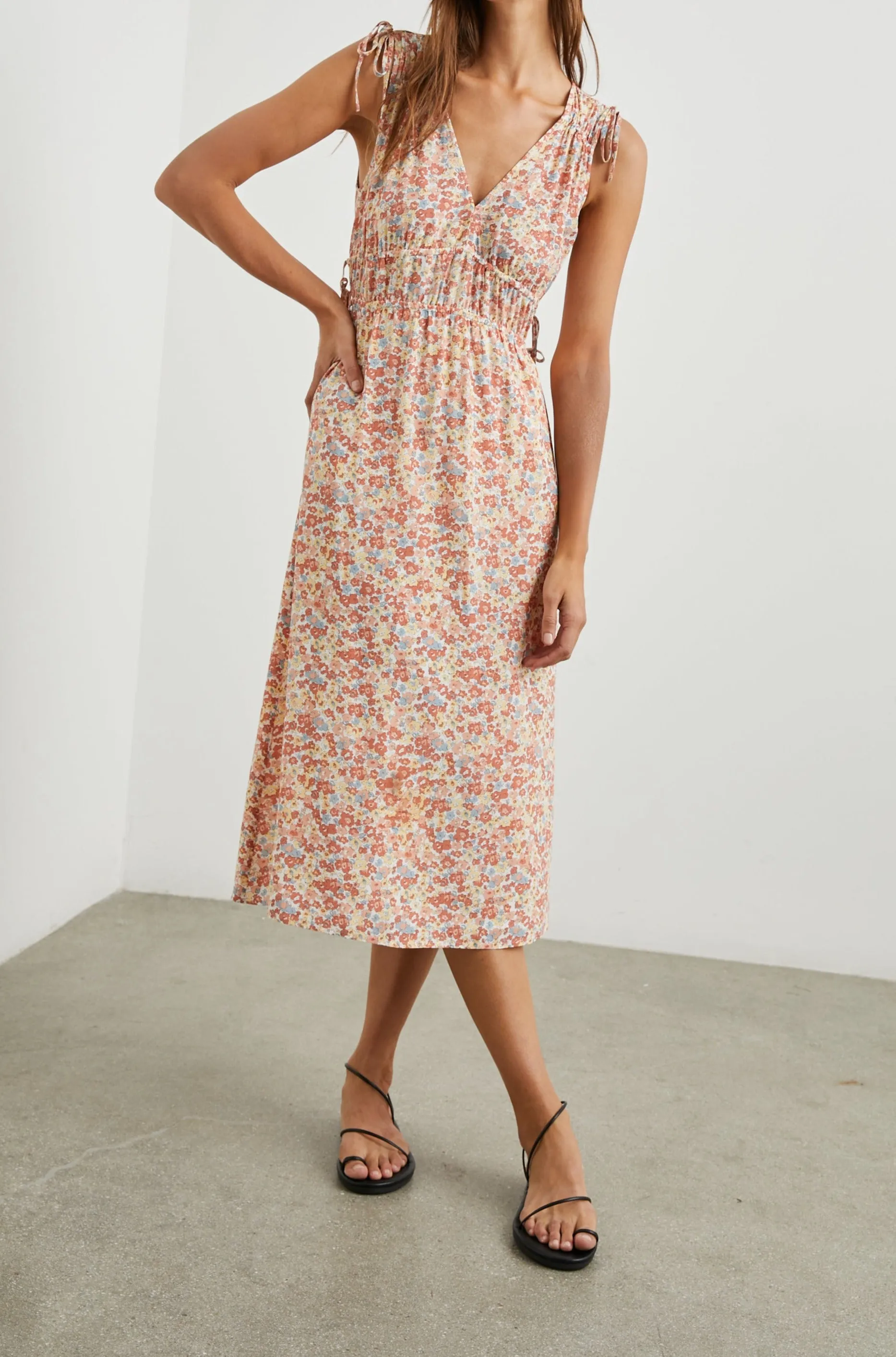 CONSTANTINE DRESS - MULTI WILDFLOWER Rails
